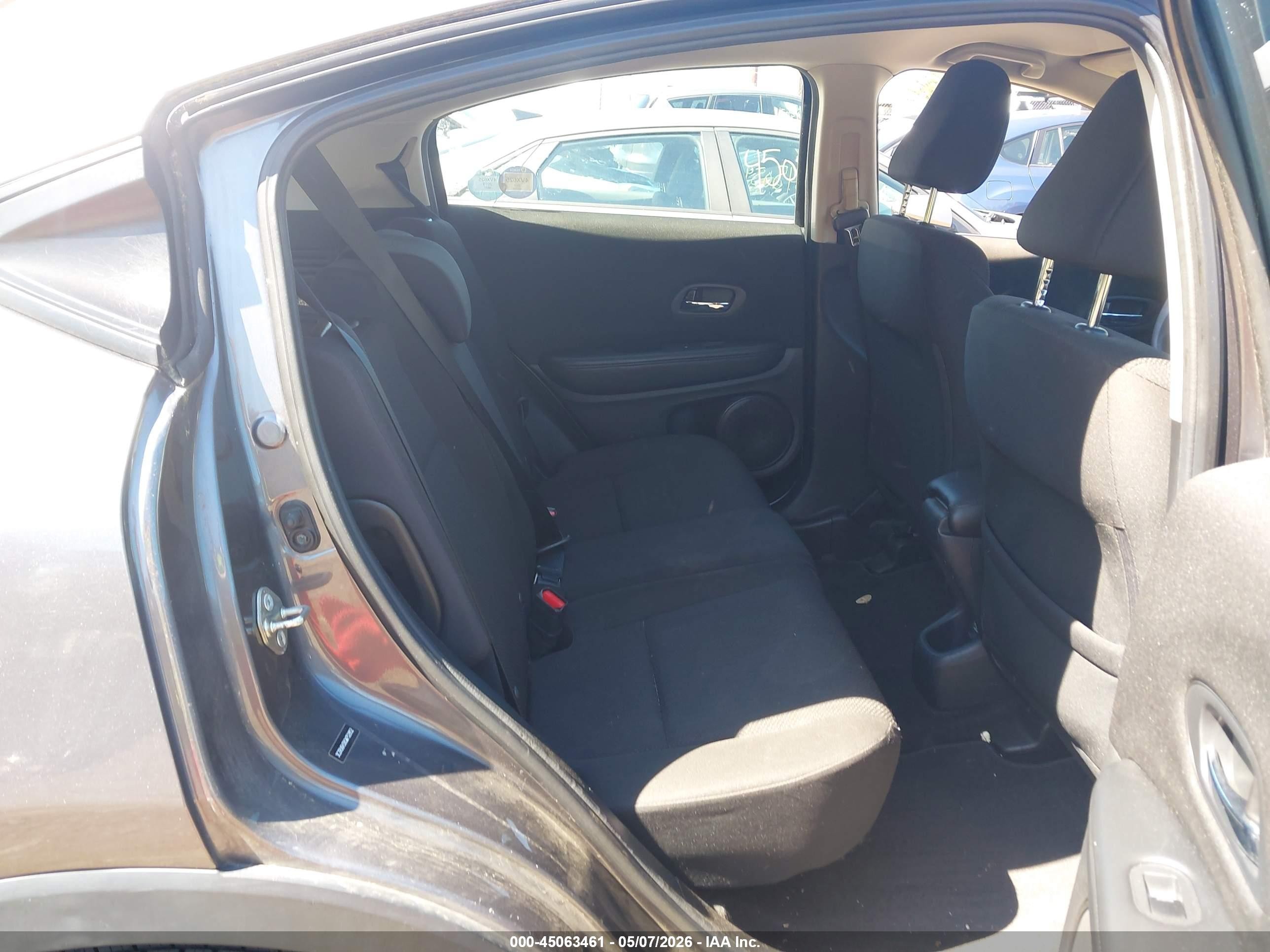 2016 Honda Hr-v Lx Gray vin: 3CZRU6H38GM752852