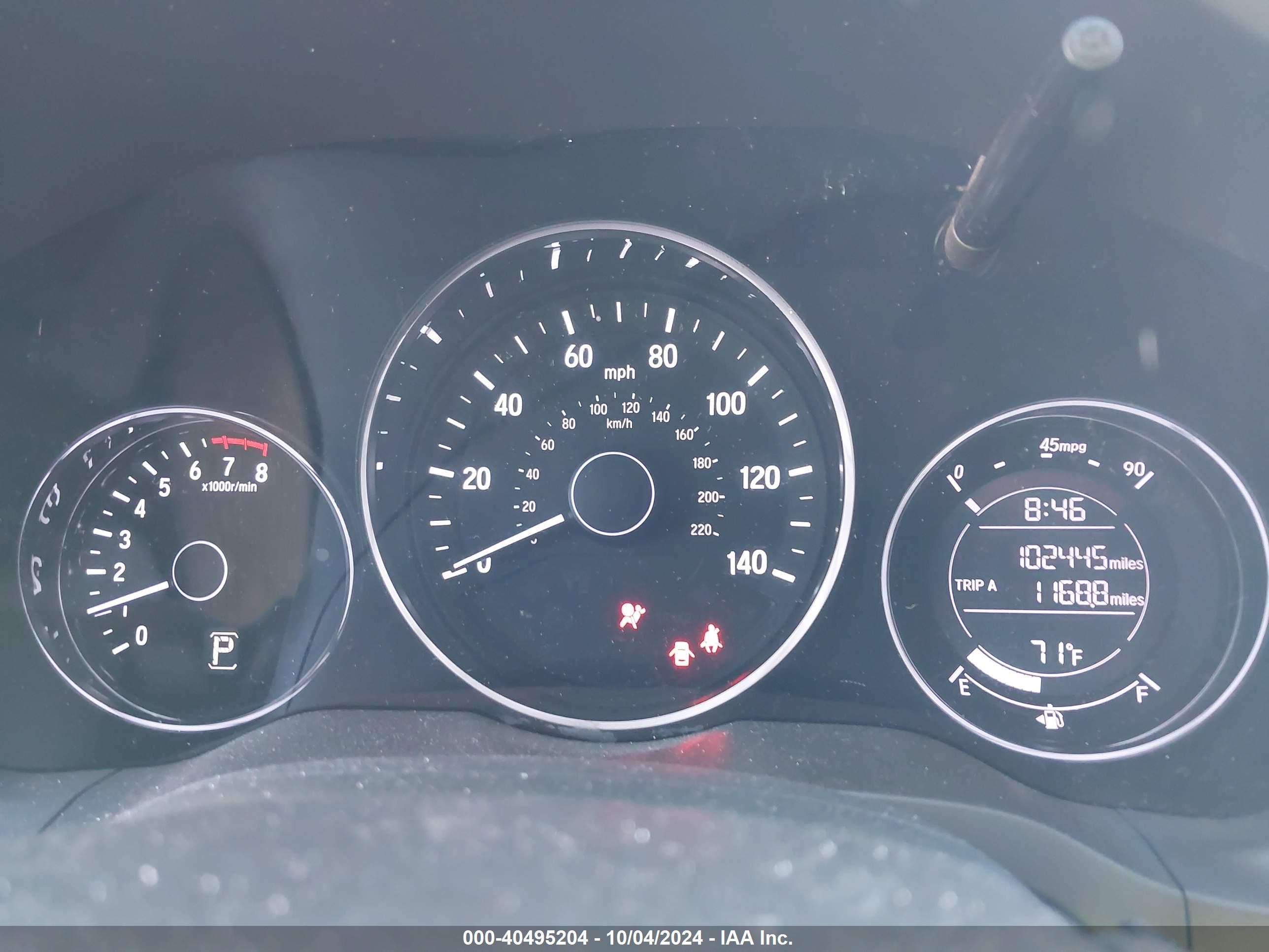 2019 Honda Hr-v Lx Gray vin: 3CZRU6H39KG707054