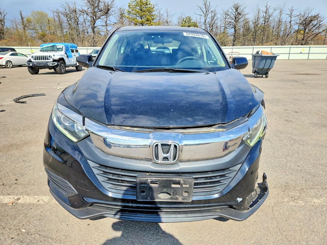 2019 Honda Hr-v Lx Black vin: 3CZRU6H39KG730673