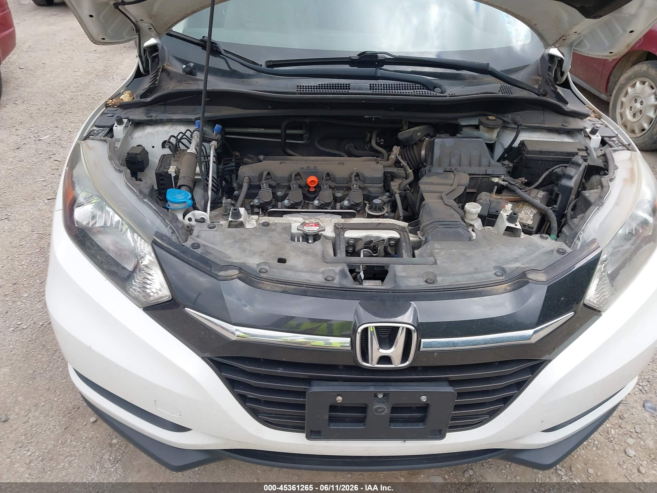 2016 Honda Hr-v Lx White vin: 3CZRU6H3XGM763853