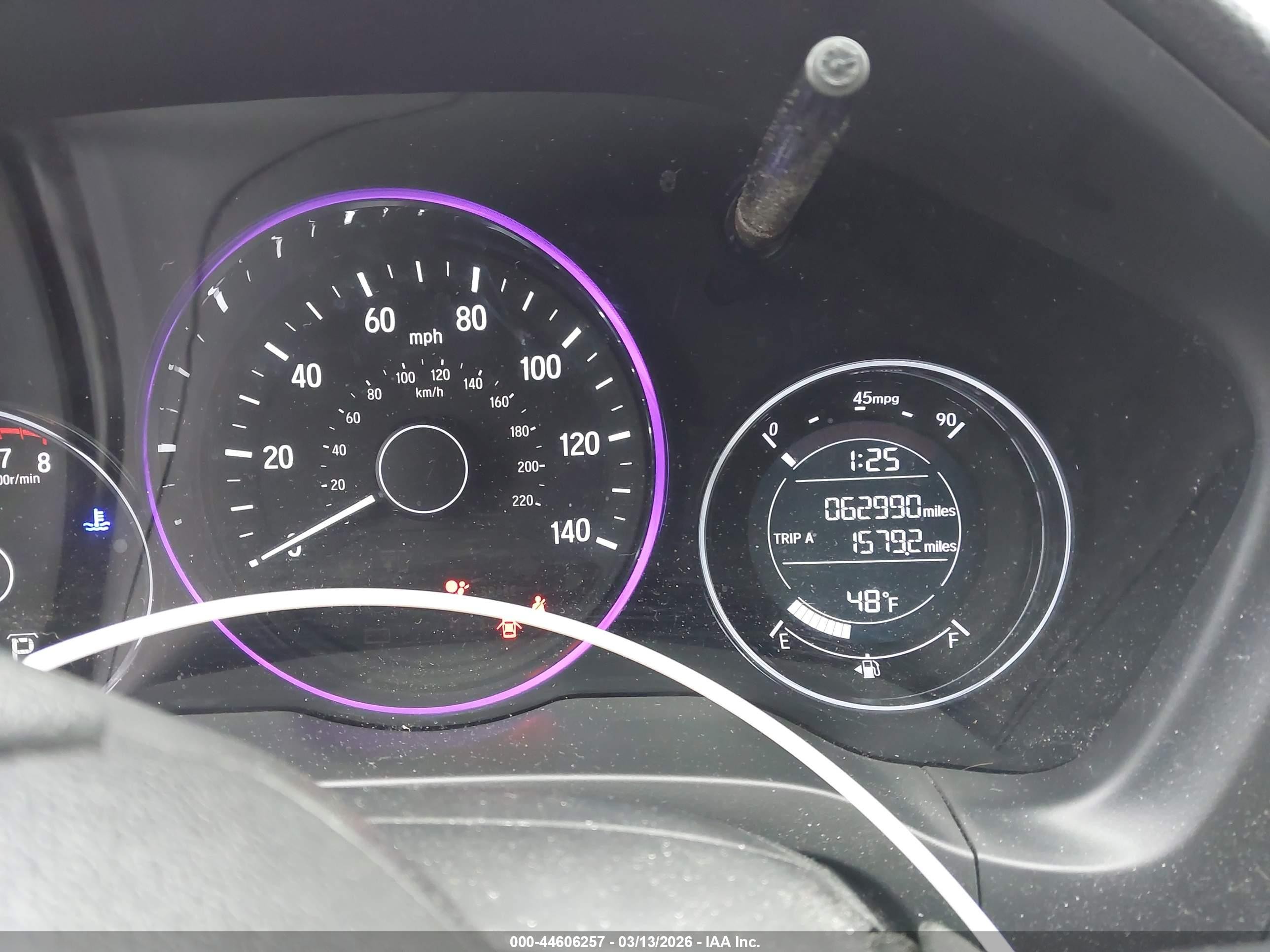 2019 Honda Hr-v Lx Gray vin: 3CZRU6H3XKG734683