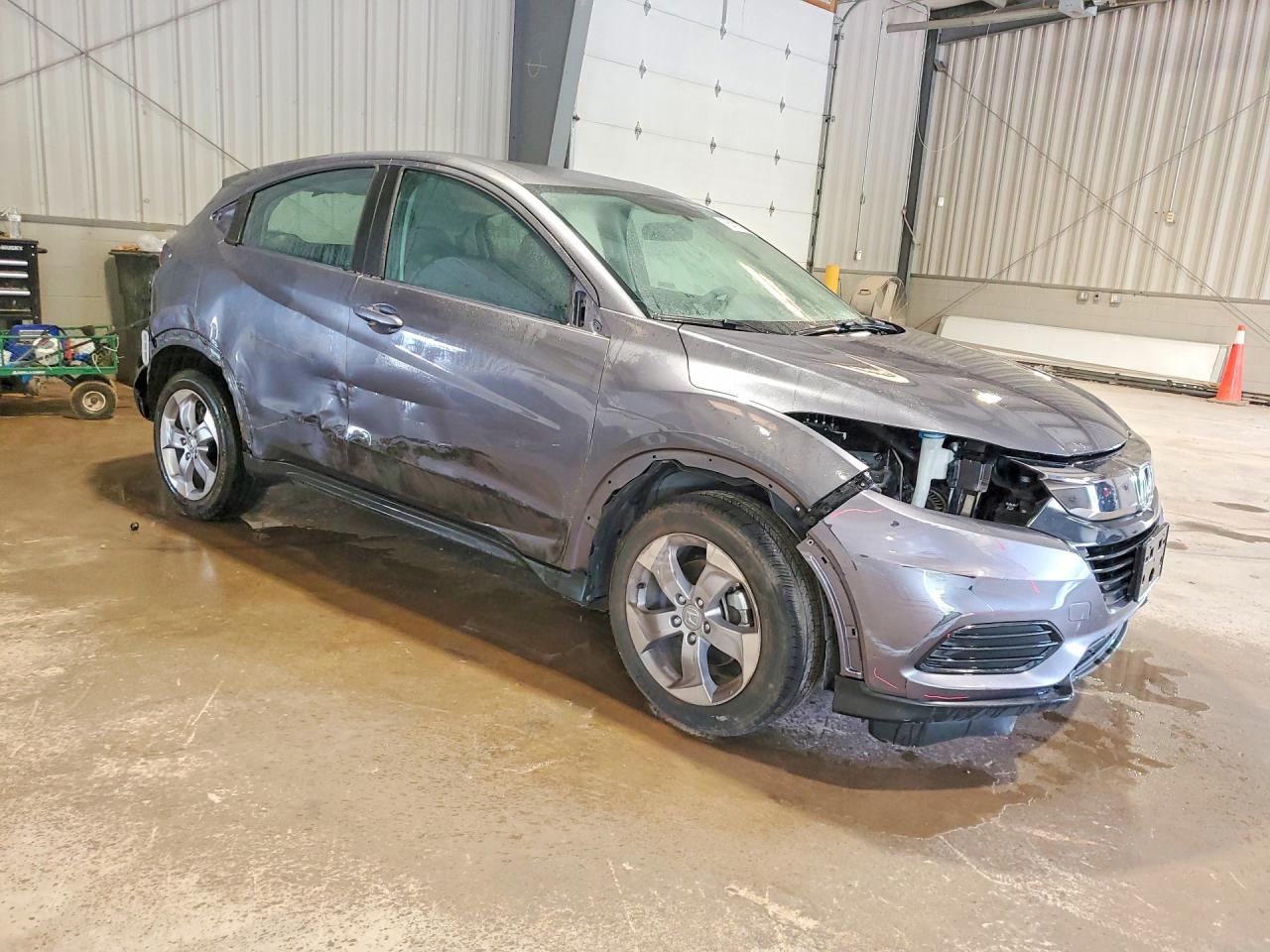2020 Honda Hr-v Lx Gray vin: 3CZRU6H3XLM724898