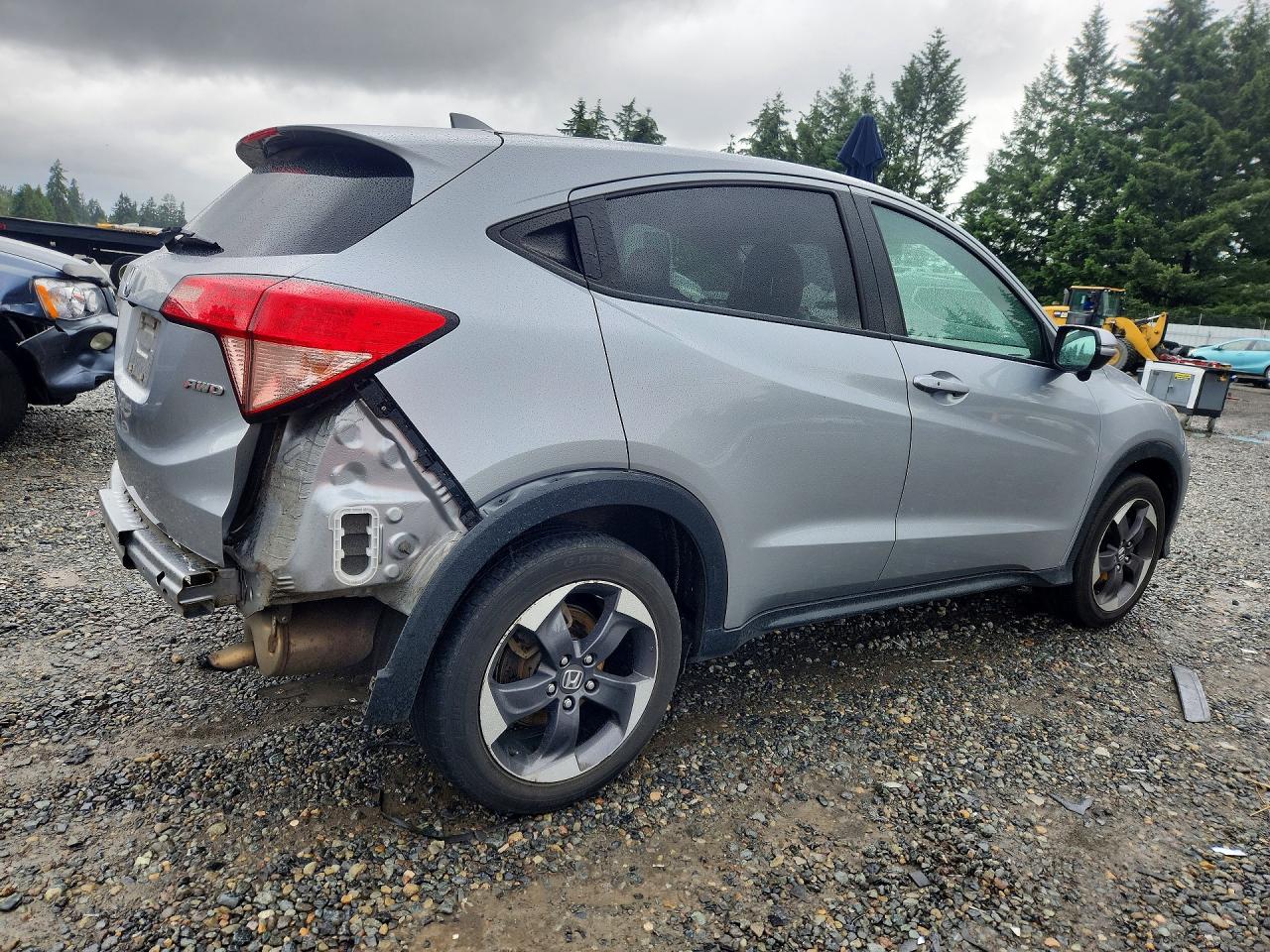 2018 Honda Hr-v Ex Silver vin: 3CZRU6H50JG727855