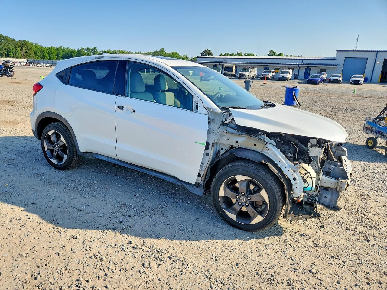 2018 Honda Hr-v Ex White vin: 3CZRU6H50JM706411