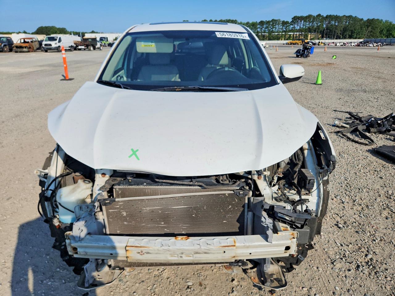 2018 Honda Hr-v Ex White vin: 3CZRU6H50JM706411