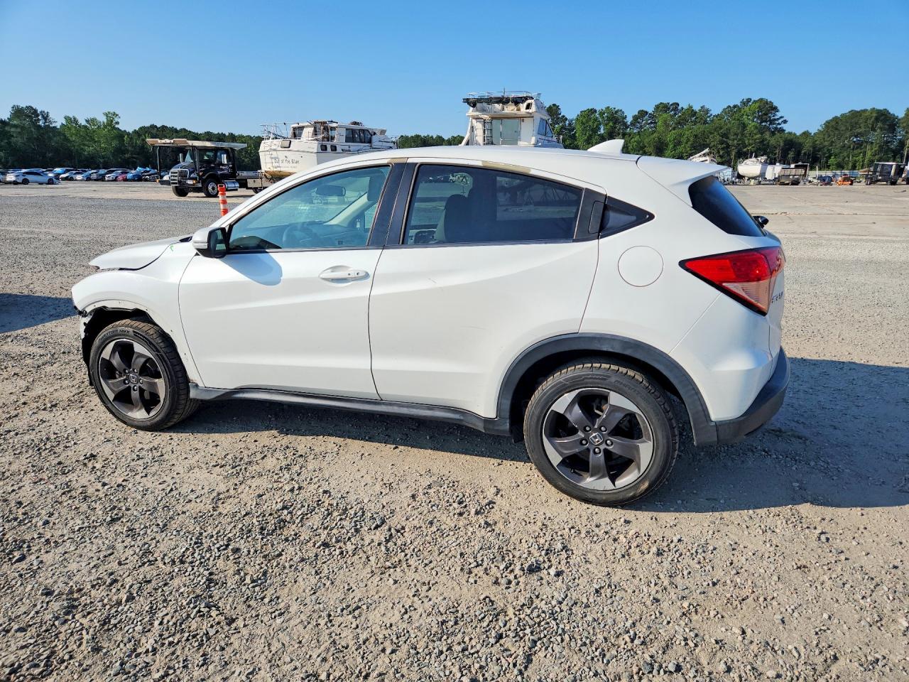 2018 Honda Hr-v Ex White vin: 3CZRU6H50JM706411