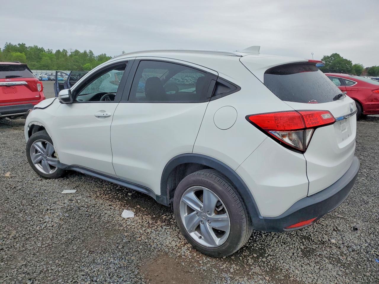 2019 Honda Hr-v Ex White vin: 3CZRU6H50KM735280