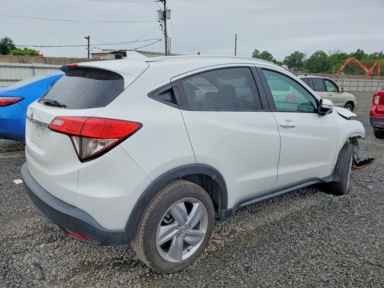 2019 Honda Hr-v Ex White vin: 3CZRU6H50KM735280