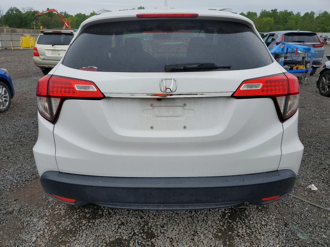 2019 Honda Hr-v Ex White vin: 3CZRU6H50KM735280
