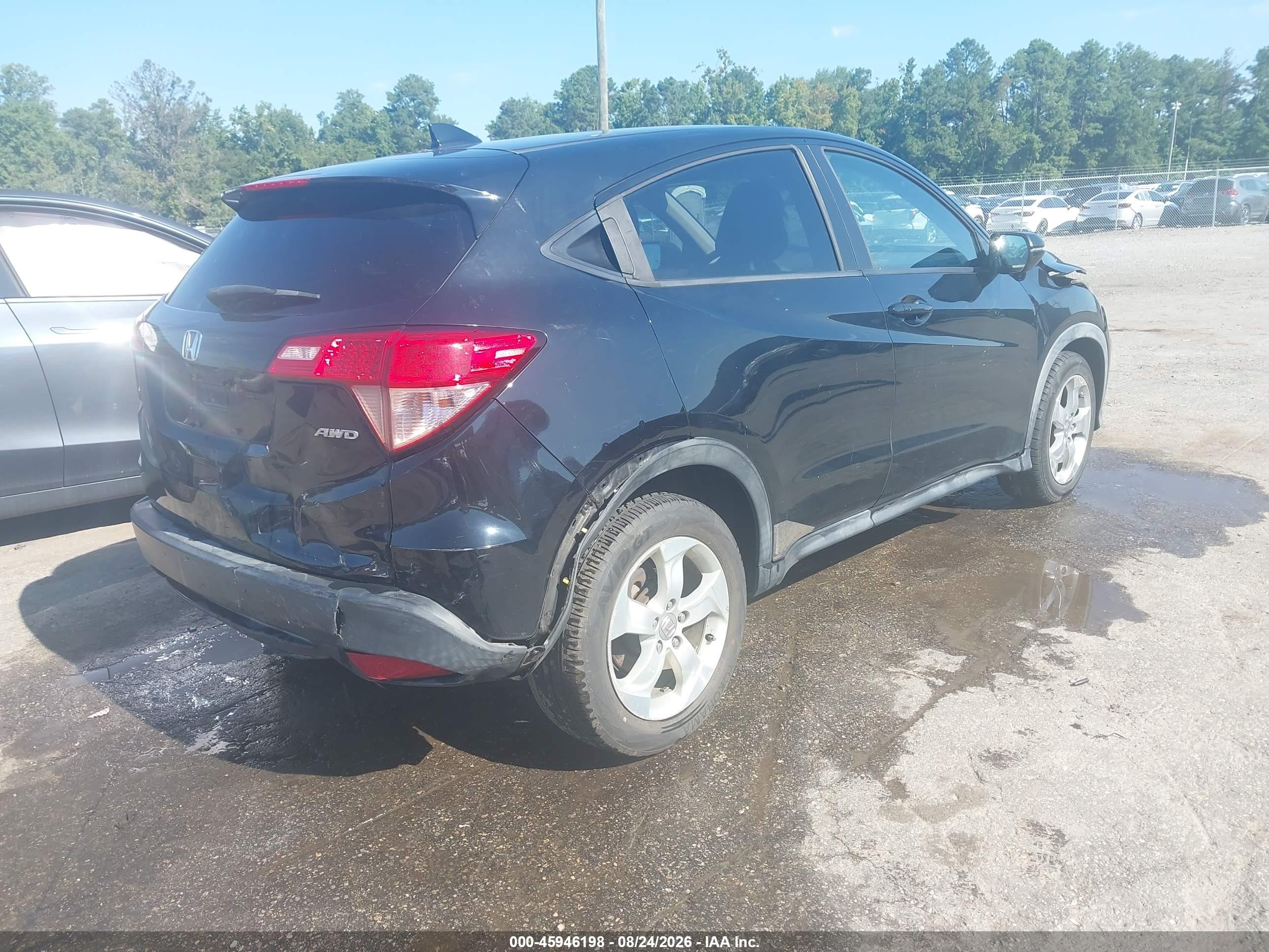 2016 Honda Hr-v Ex Black vin: 3CZRU6H51GM714168