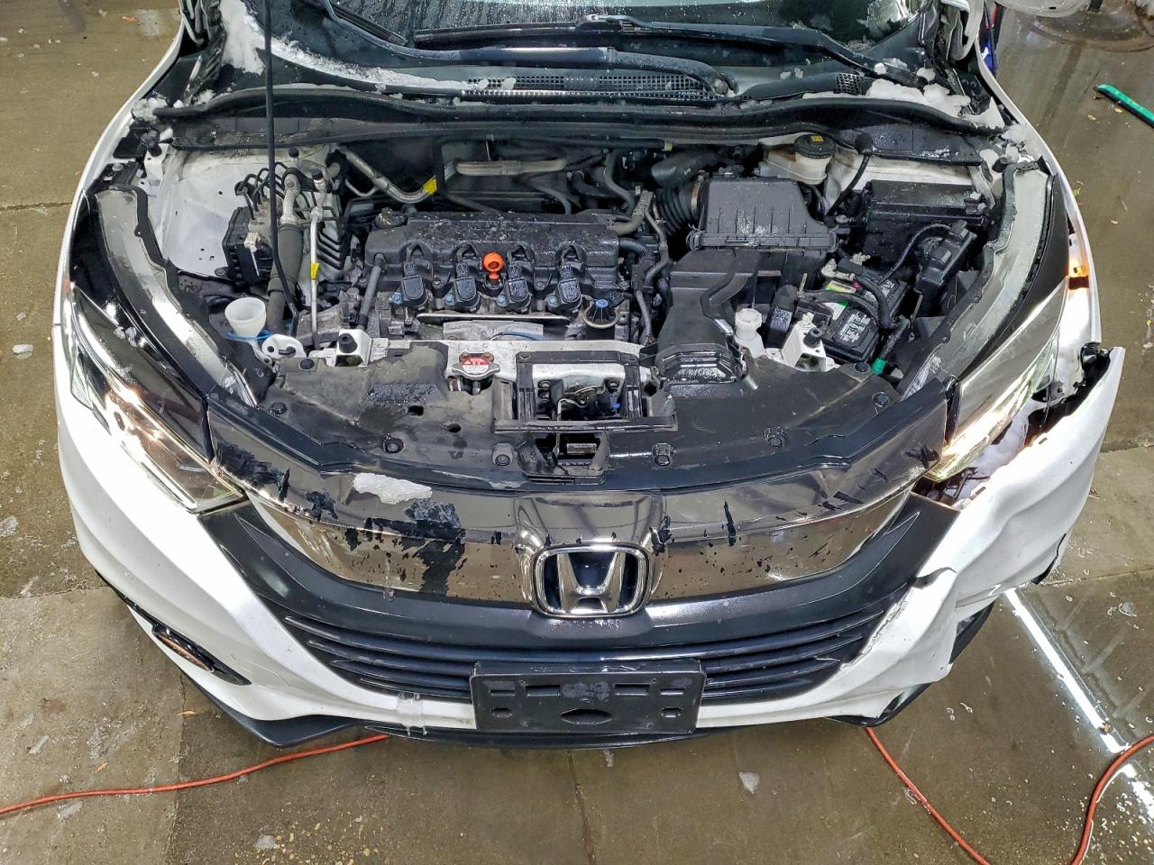2020 Honda Hr-v Ex White vin: 3CZRU6H51LM715282
