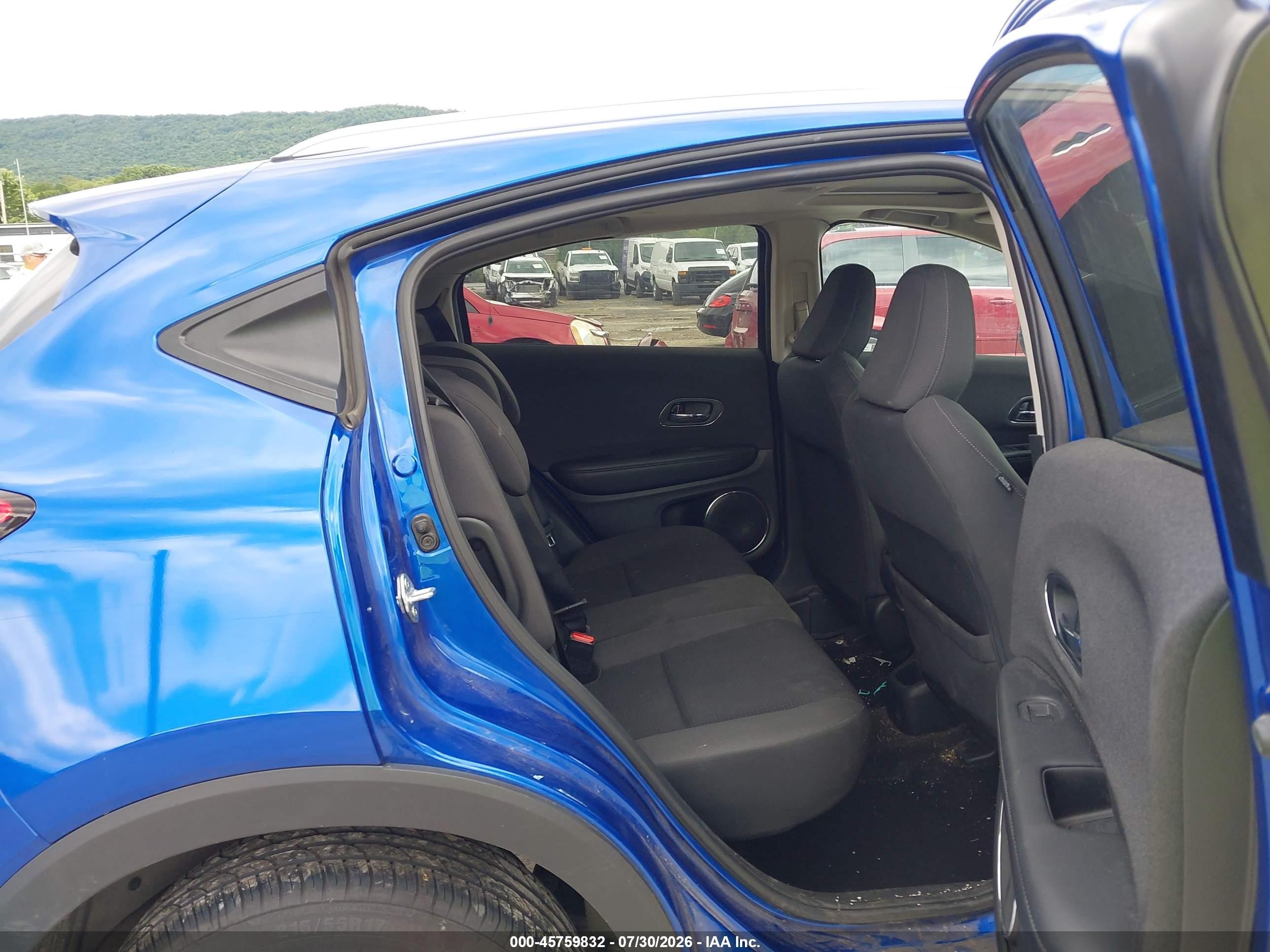 2022 Honda Hr-v Awd Ex Blue vin: 3CZRU6H51NM729301