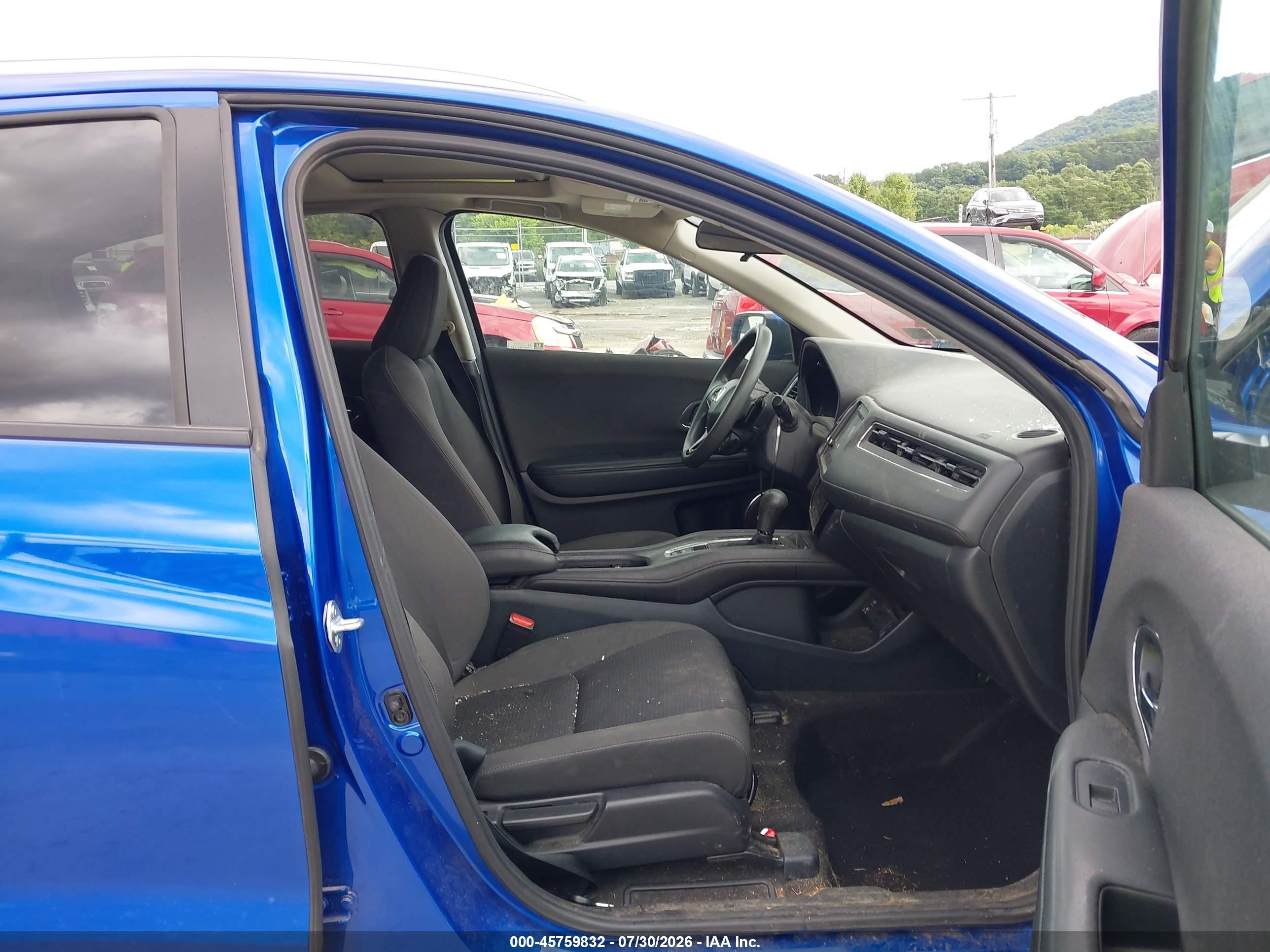 2022 Honda Hr-v Awd Ex Blue vin: 3CZRU6H51NM729301