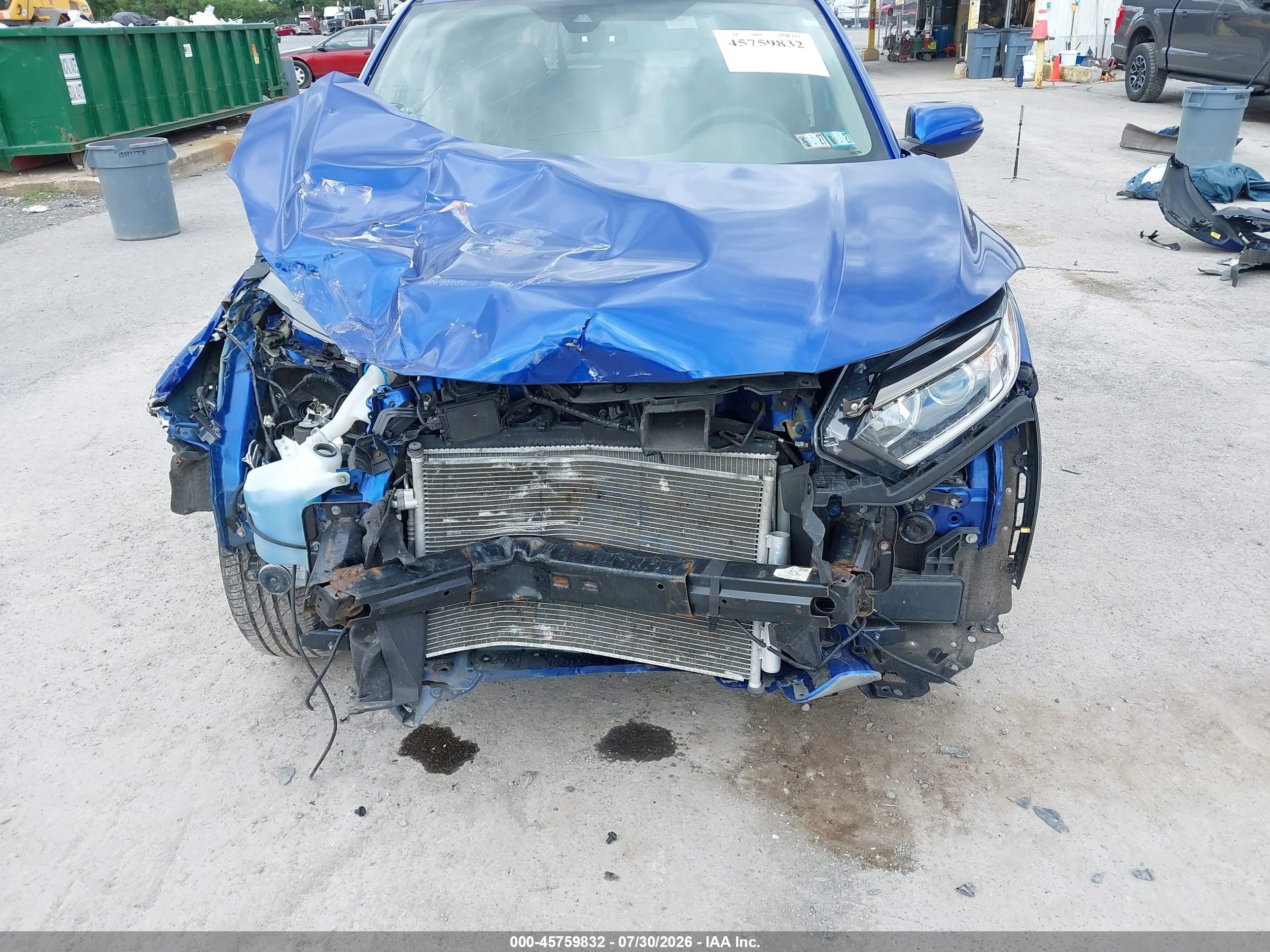 2022 Honda Hr-v Awd Ex Blue vin: 3CZRU6H51NM729301
