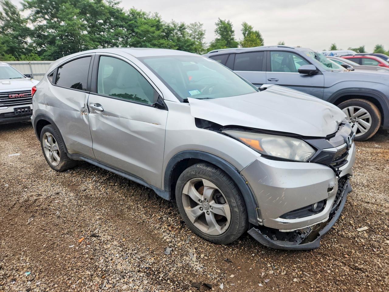 2016 Honda Hr-v Ex Silver vin: 3CZRU6H52GM706094