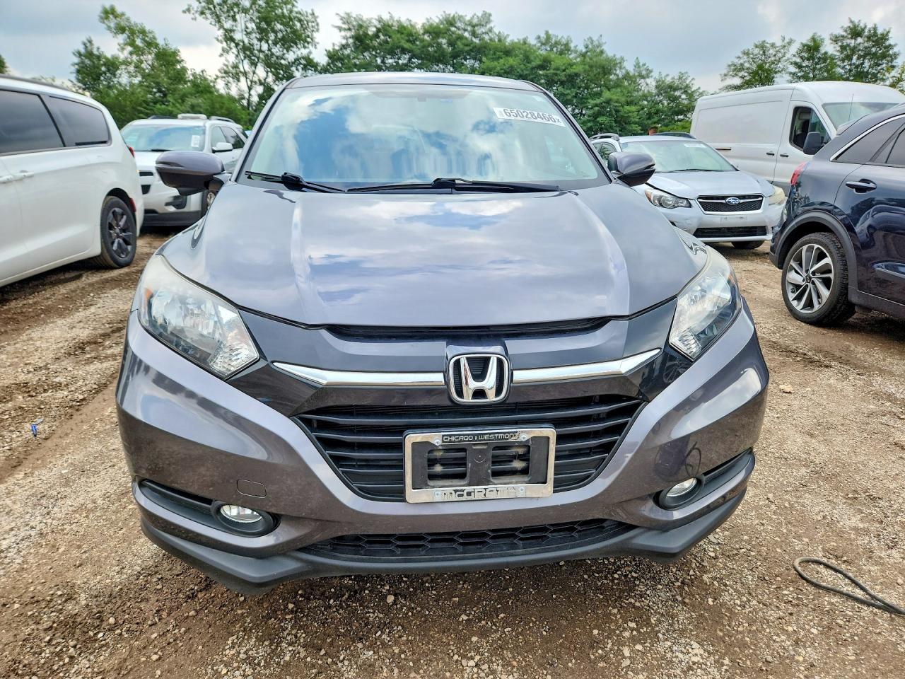 2016 Honda Hr-v Ex Gray vin: 3CZRU6H52GM755165