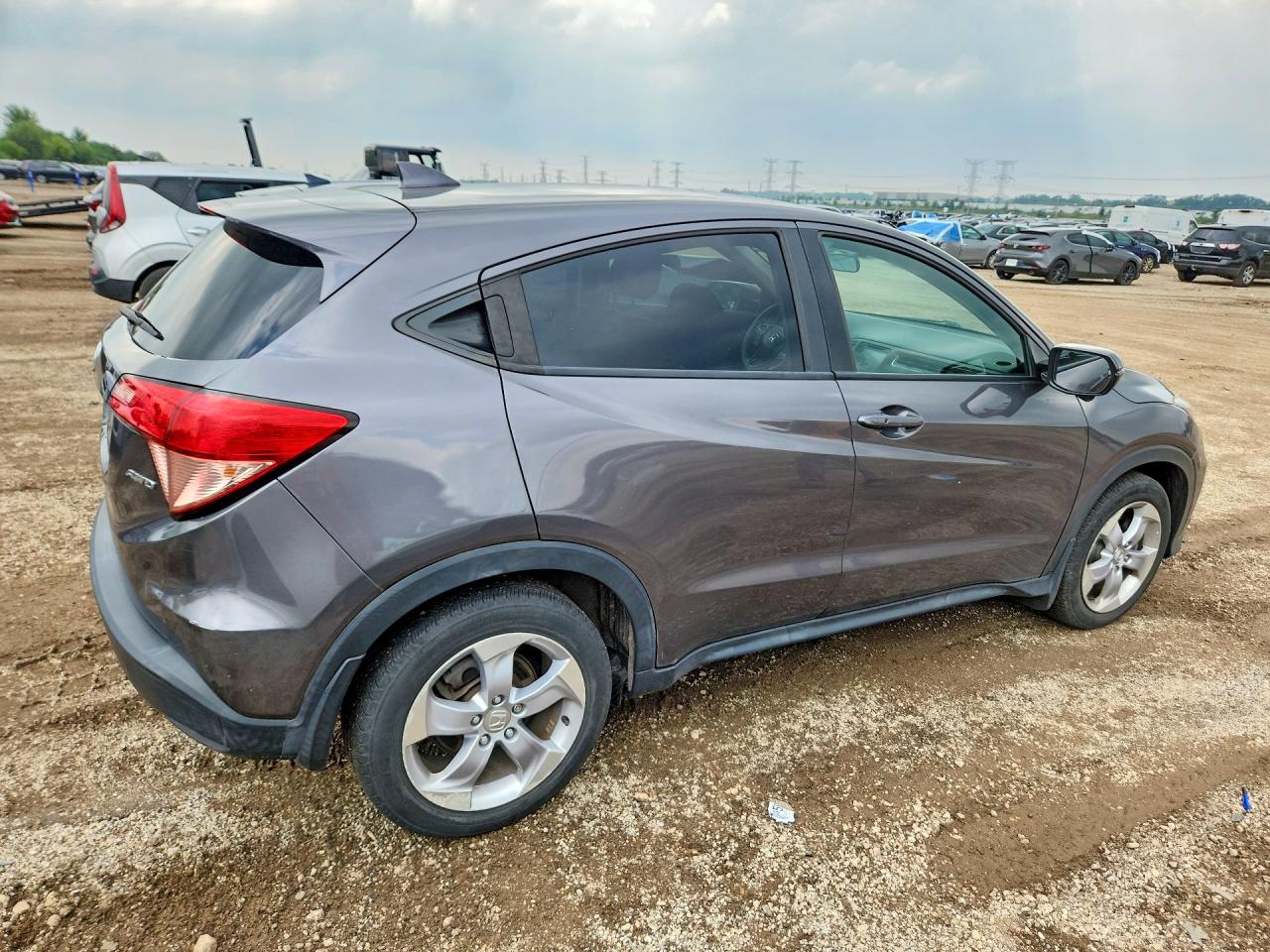 2016 Honda Hr-v Ex Gray vin: 3CZRU6H52GM755165