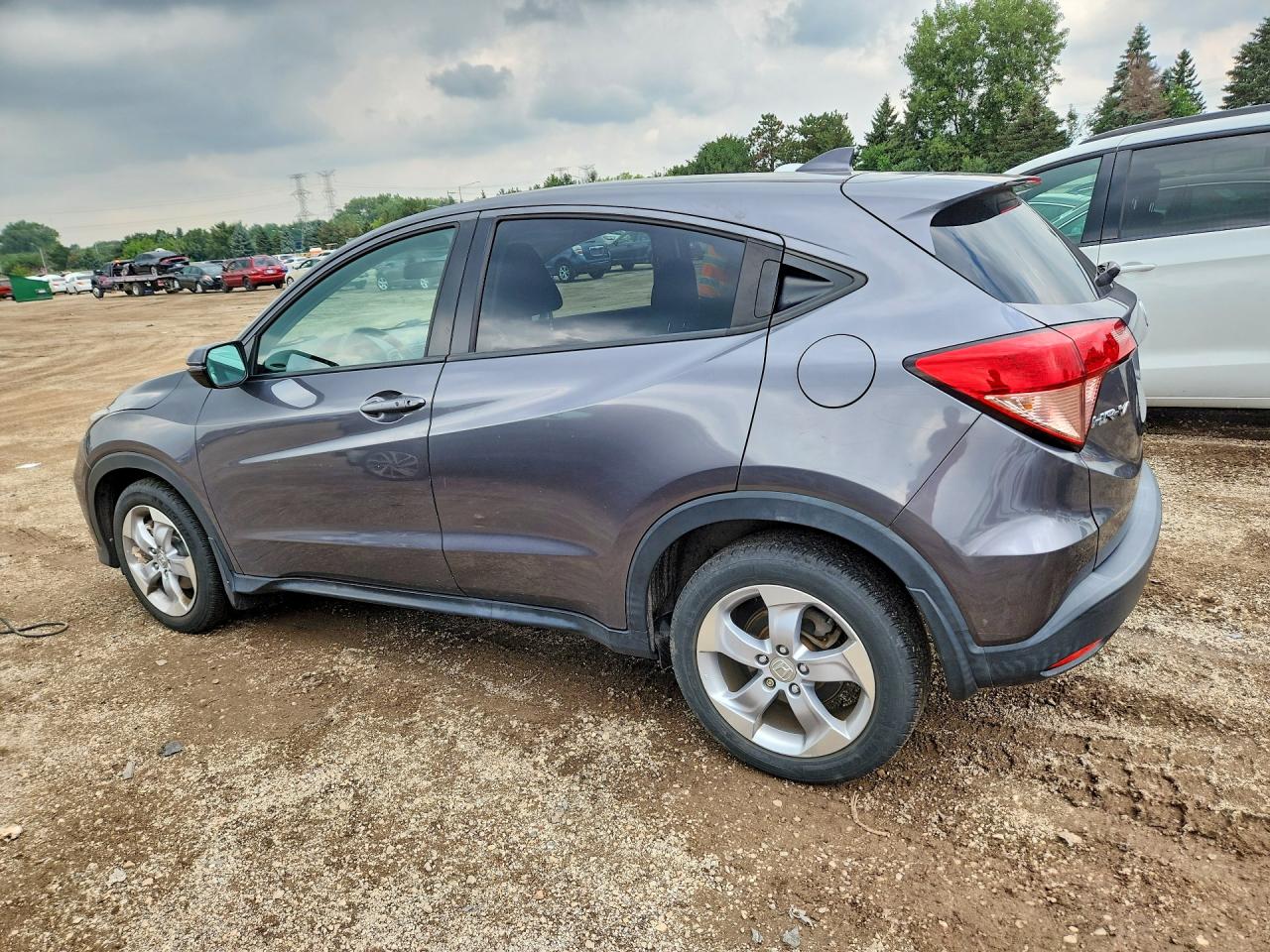 2016 Honda Hr-v Ex Gray vin: 3CZRU6H52GM755165