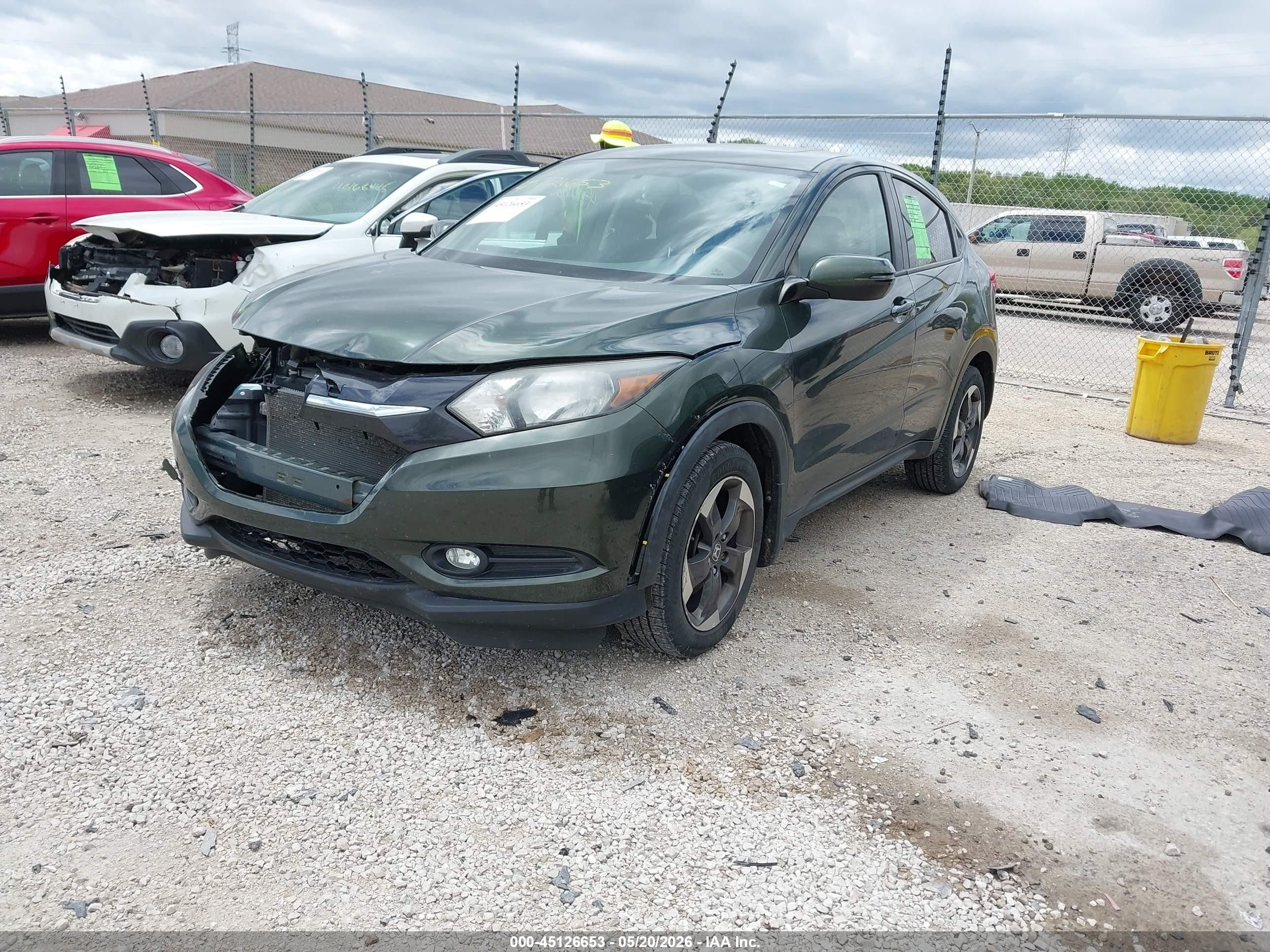 2018 Honda Hr-v Ex Green vin: 3CZRU6H52JG717814