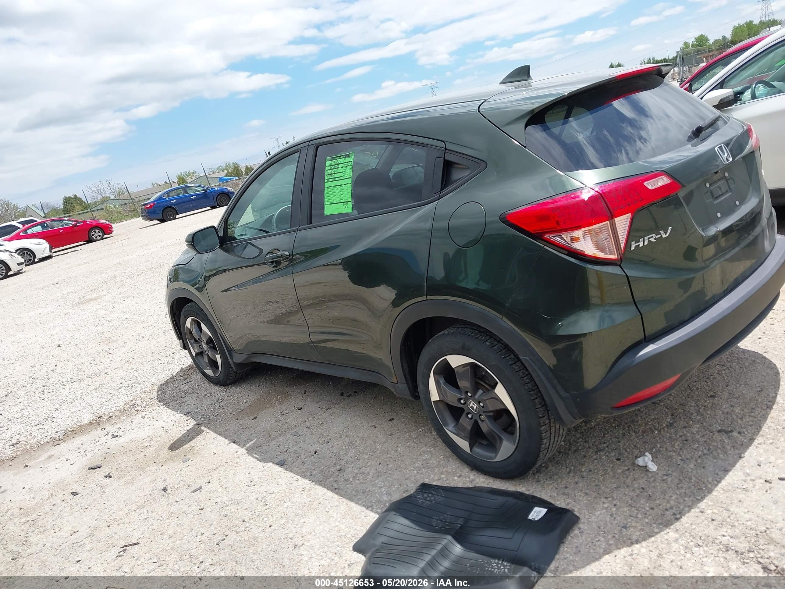 2018 Honda Hr-v Ex Green vin: 3CZRU6H52JG717814
