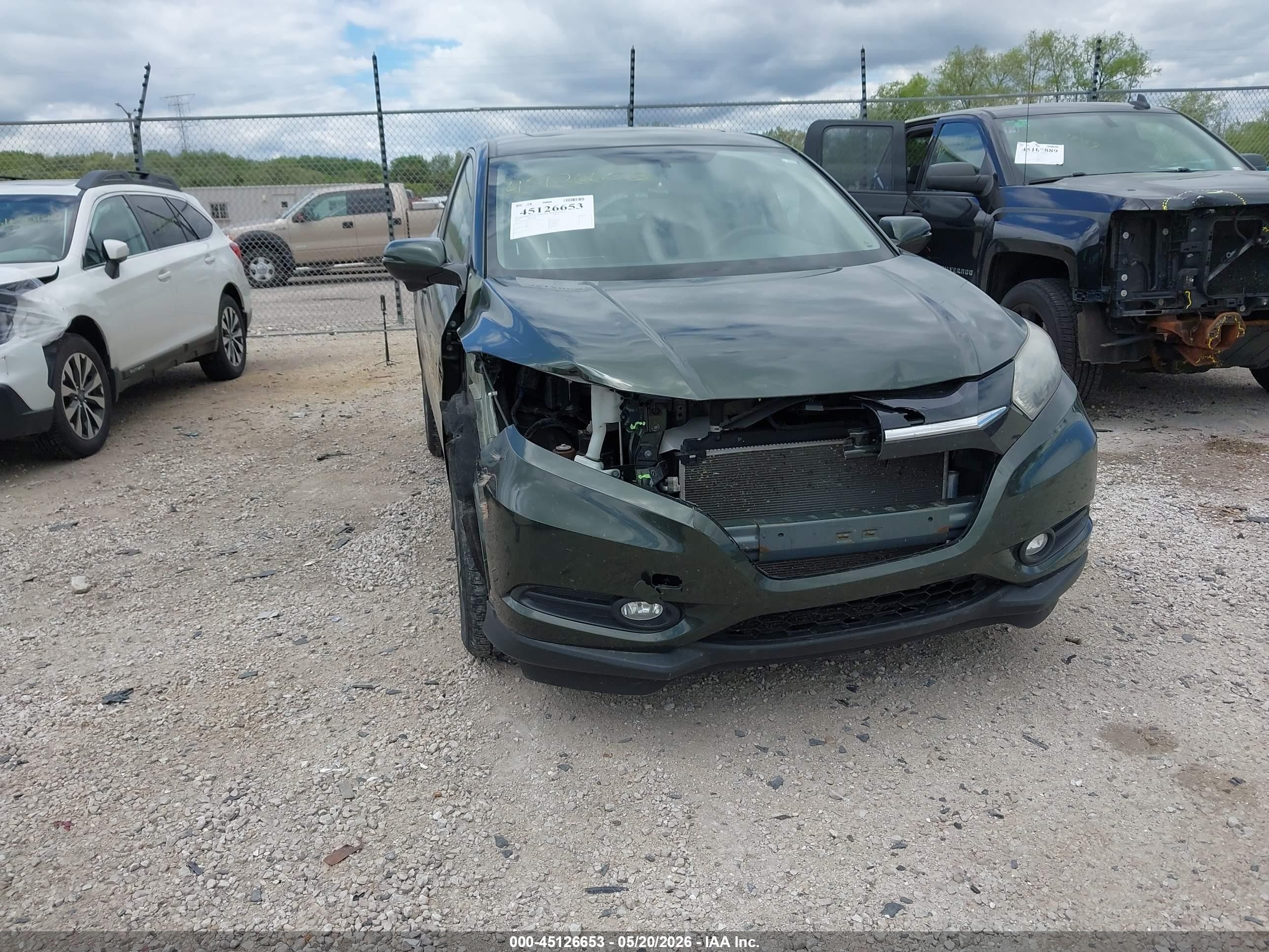 2018 Honda Hr-v Ex Green vin: 3CZRU6H52JG717814