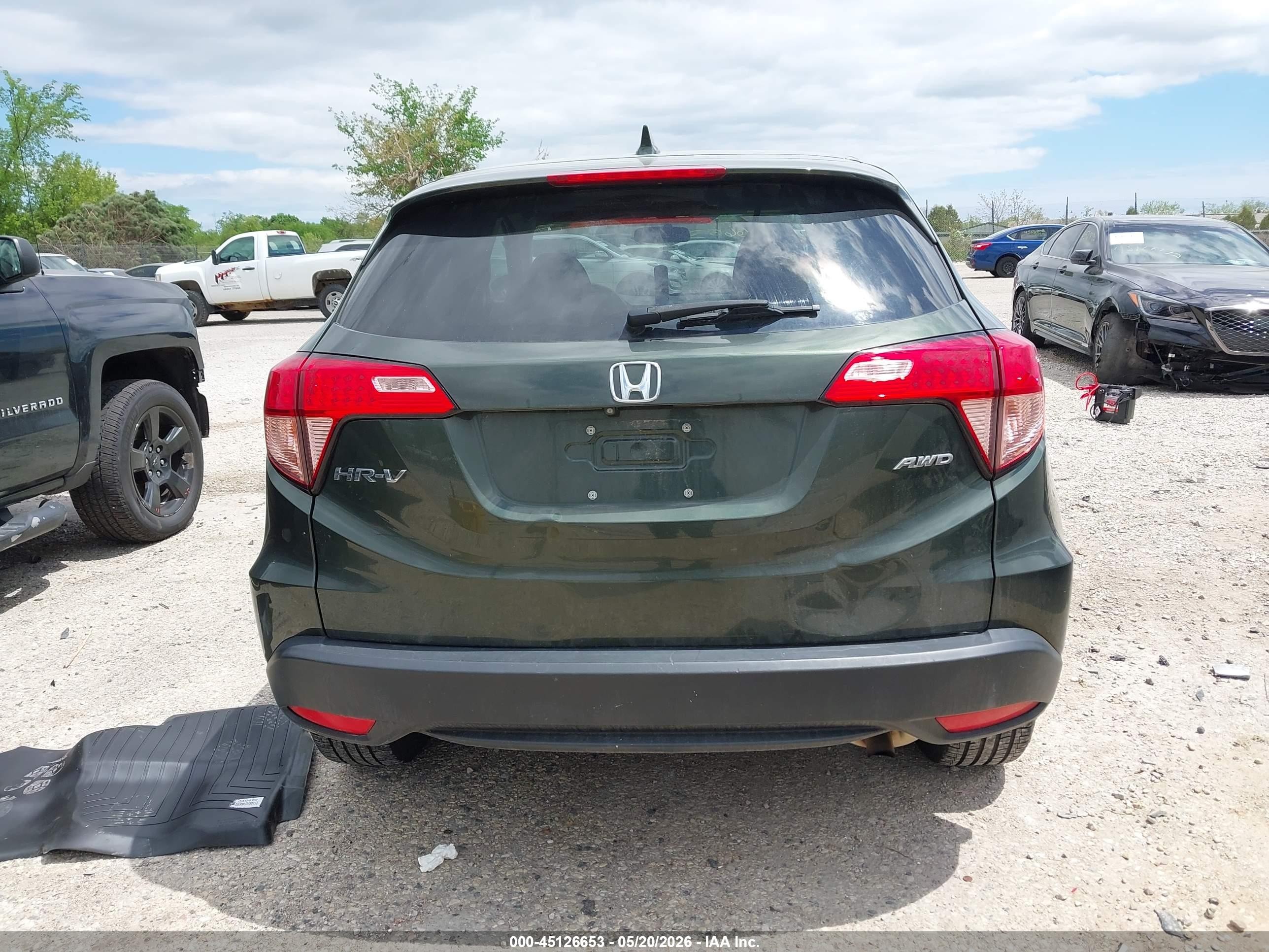 2018 Honda Hr-v Ex Green vin: 3CZRU6H52JG717814