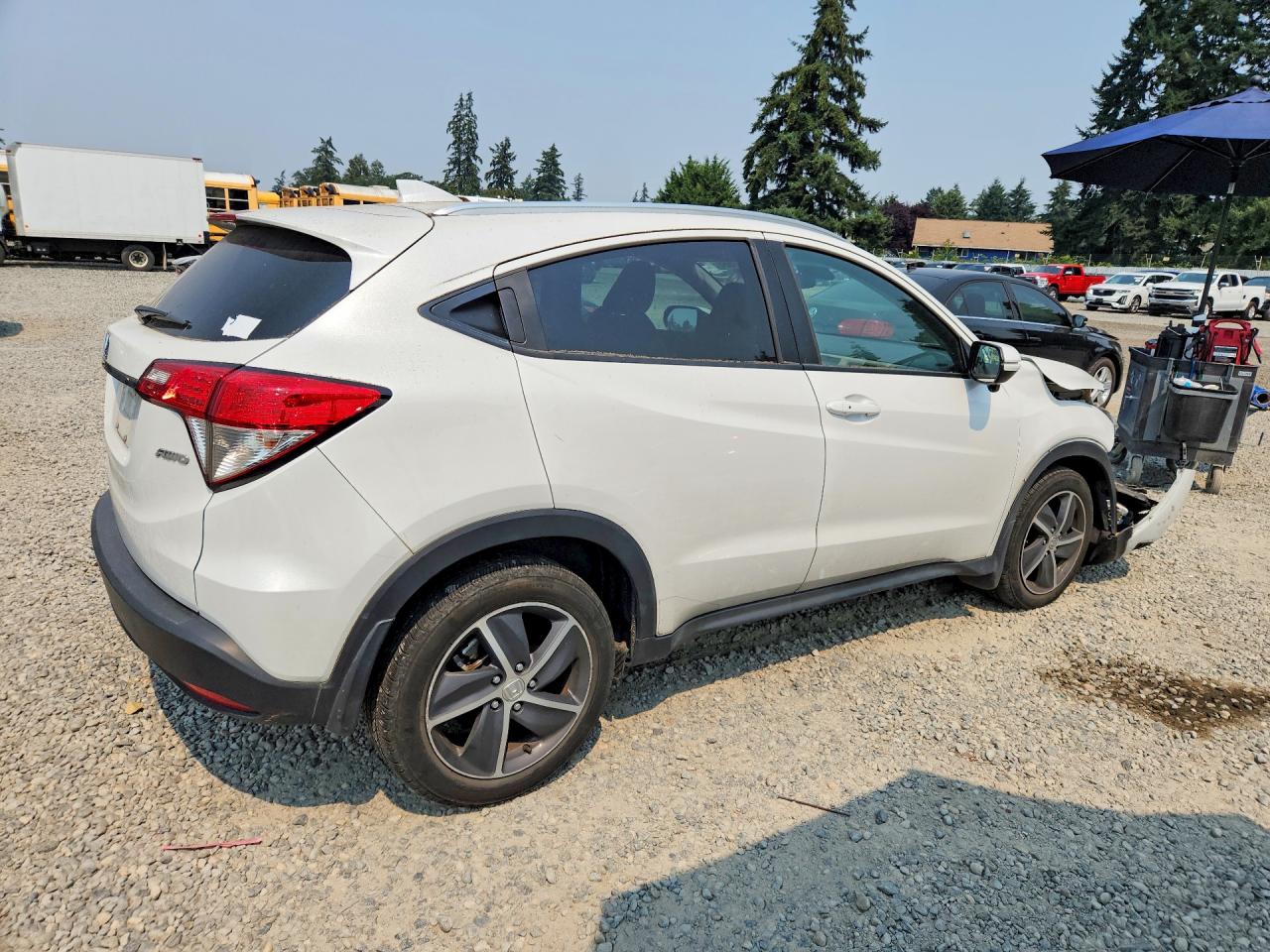 2022 Honda Hr-v Ex White vin: 3CZRU6H52NM746463