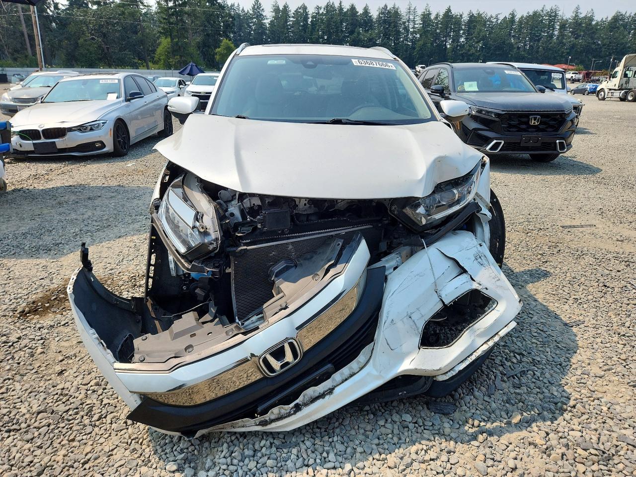 2022 Honda Hr-v Ex White vin: 3CZRU6H52NM746463