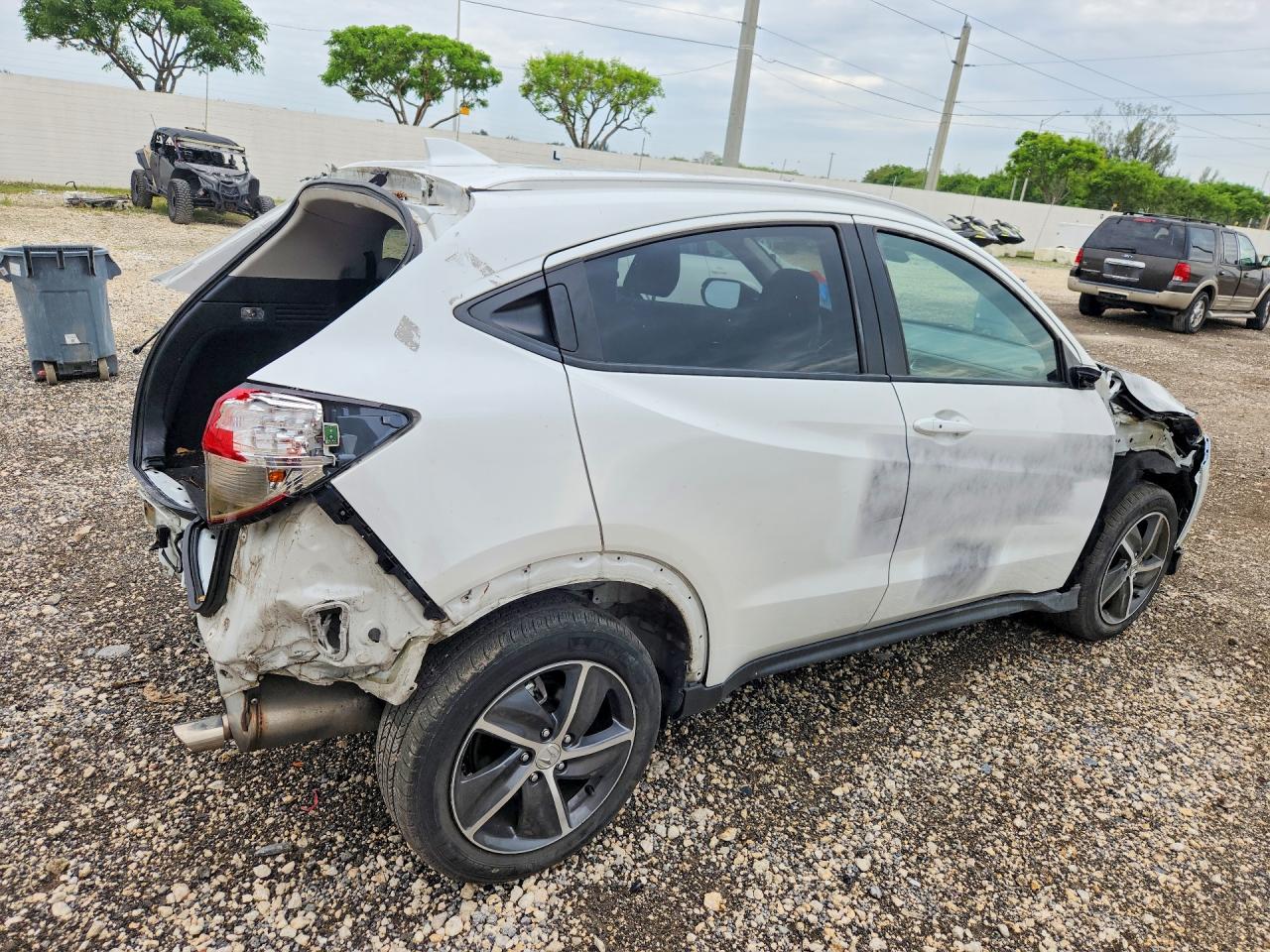 2021 Honda Hr-v Ex White vin: 3CZRU6H53MM727631