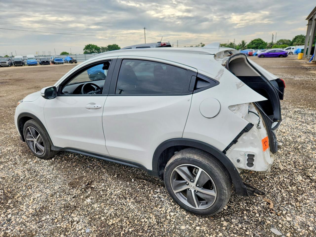 2021 Honda Hr-v Ex White vin: 3CZRU6H53MM727631