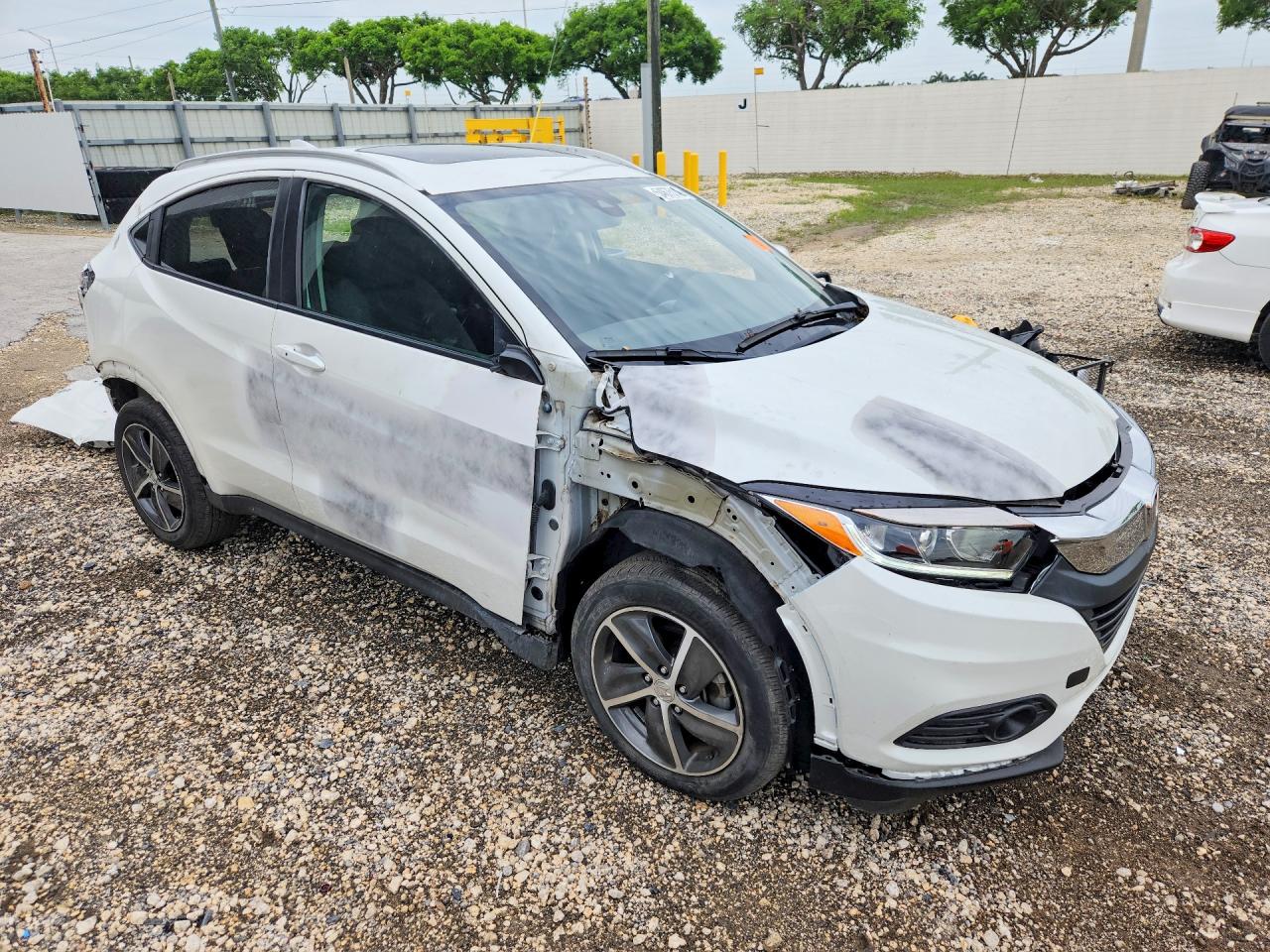 2021 Honda Hr-v Ex White vin: 3CZRU6H53MM727631