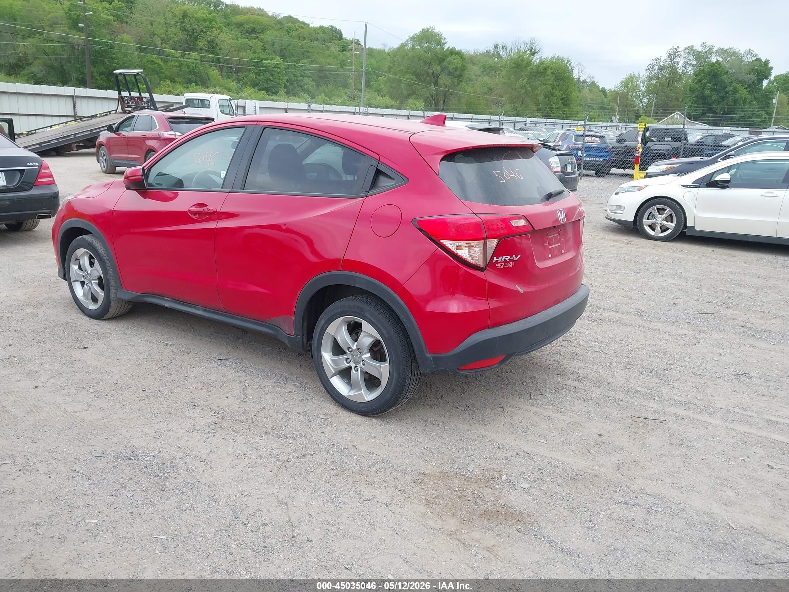 2016 Honda Hr-v Ex Красный vin: 3CZRU6H54GM716139