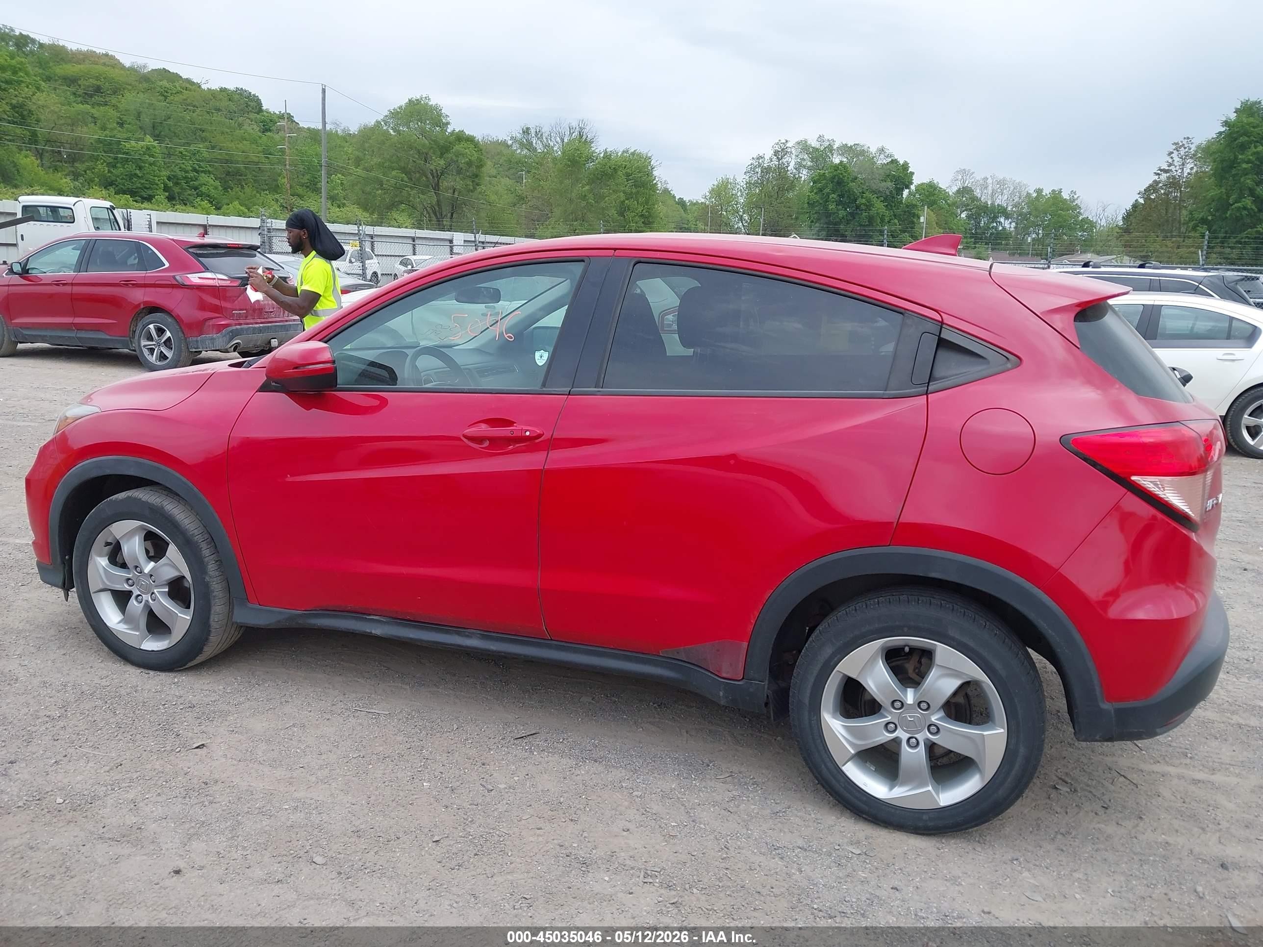 2016 Honda Hr-v Ex Красный vin: 3CZRU6H54GM716139