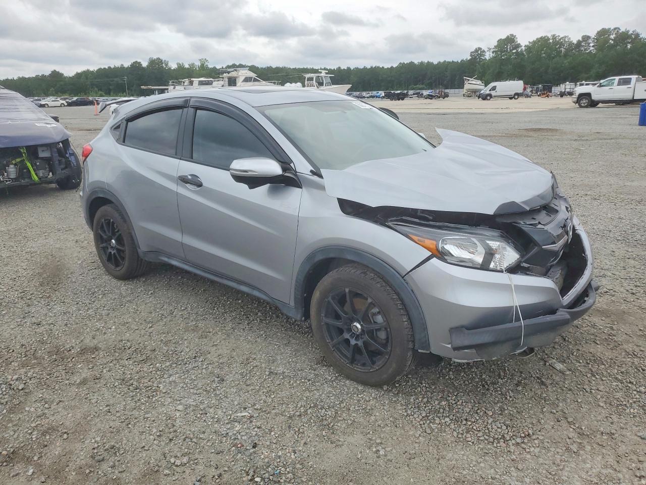 2017 Honda Hr-v Ex Silver vin: 3CZRU6H54HM707023