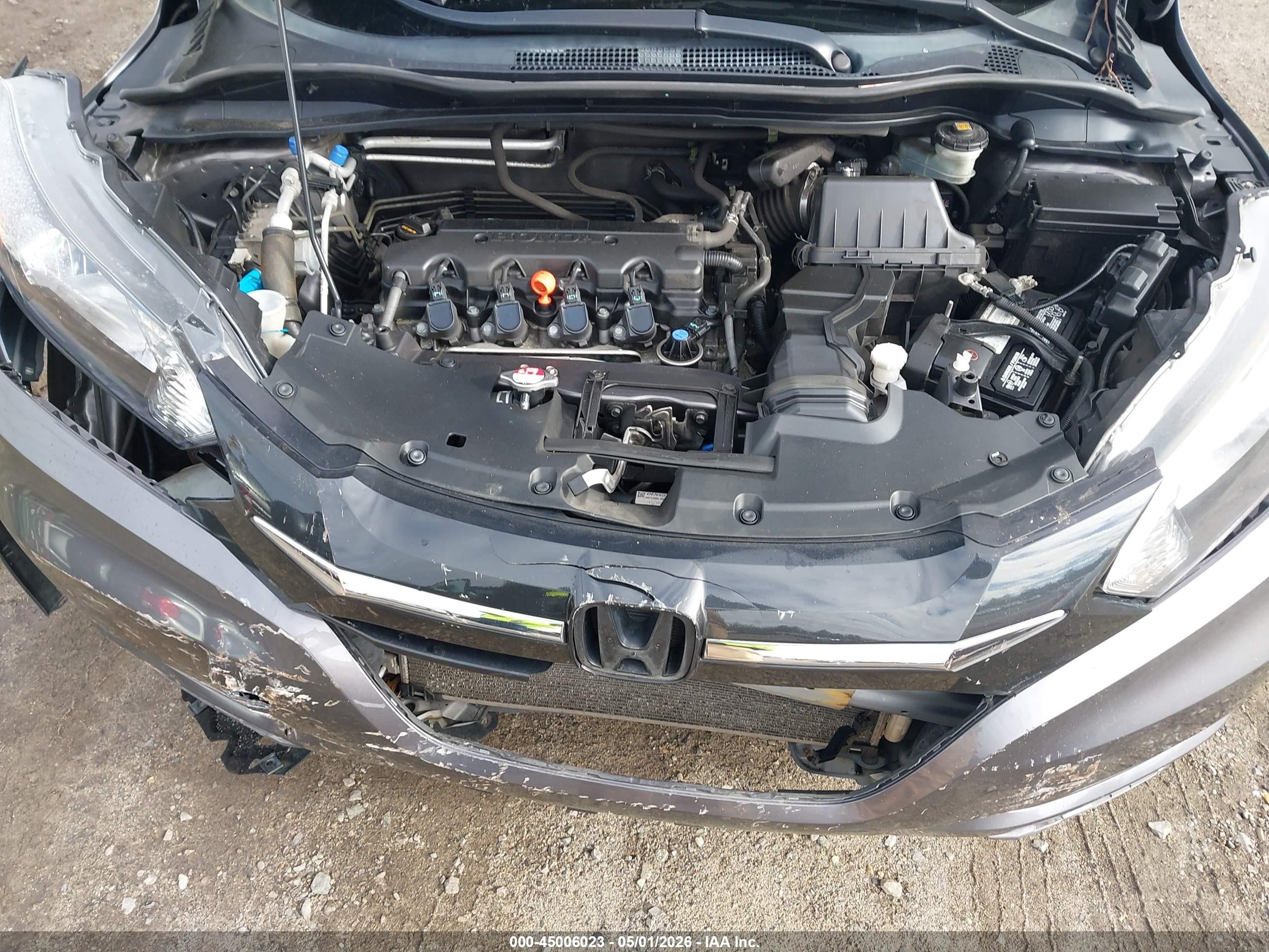 2018 Honda Hr-v Ex Gray vin: 3CZRU6H55JM711653