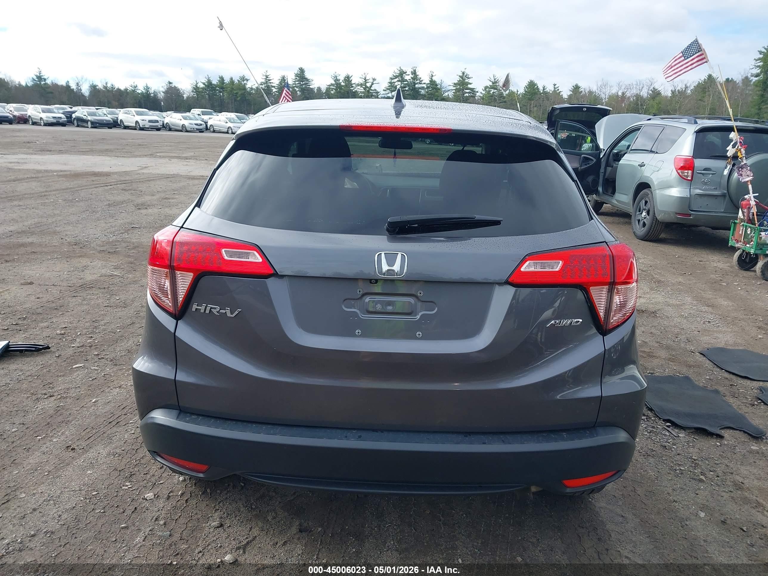 2018 Honda Hr-v Ex Gray vin: 3CZRU6H55JM711653