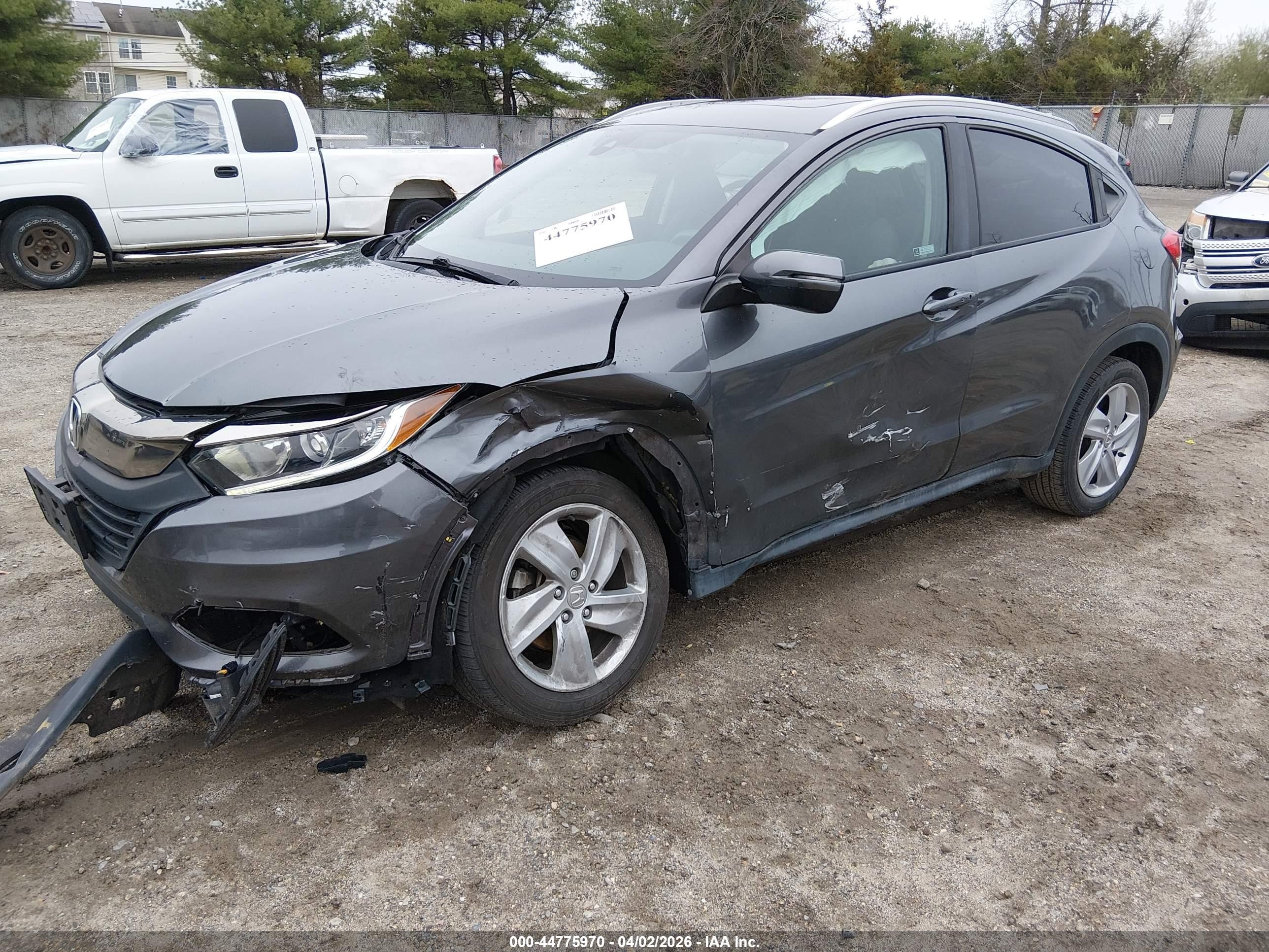 2019 Honda Hr-v Ex Серый vin: 3CZRU6H55KM702453