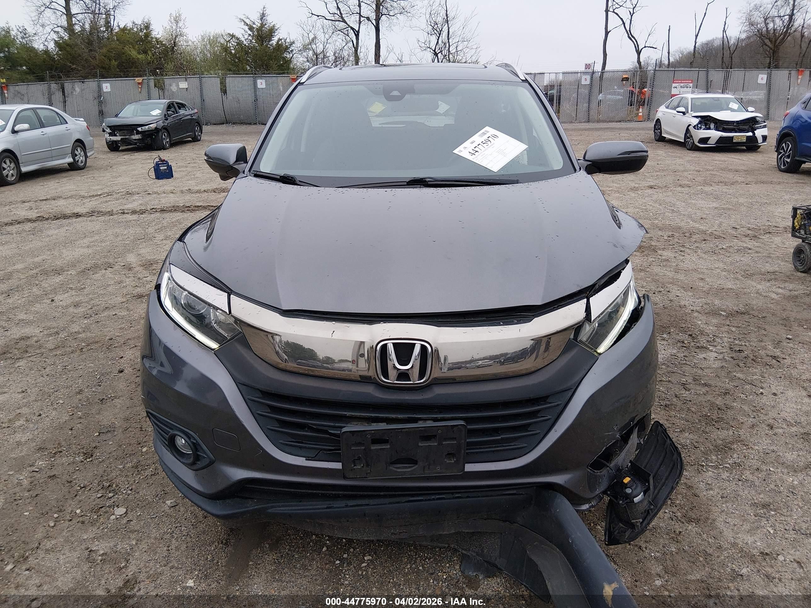 2019 Honda Hr-v Ex Серый vin: 3CZRU6H55KM702453
