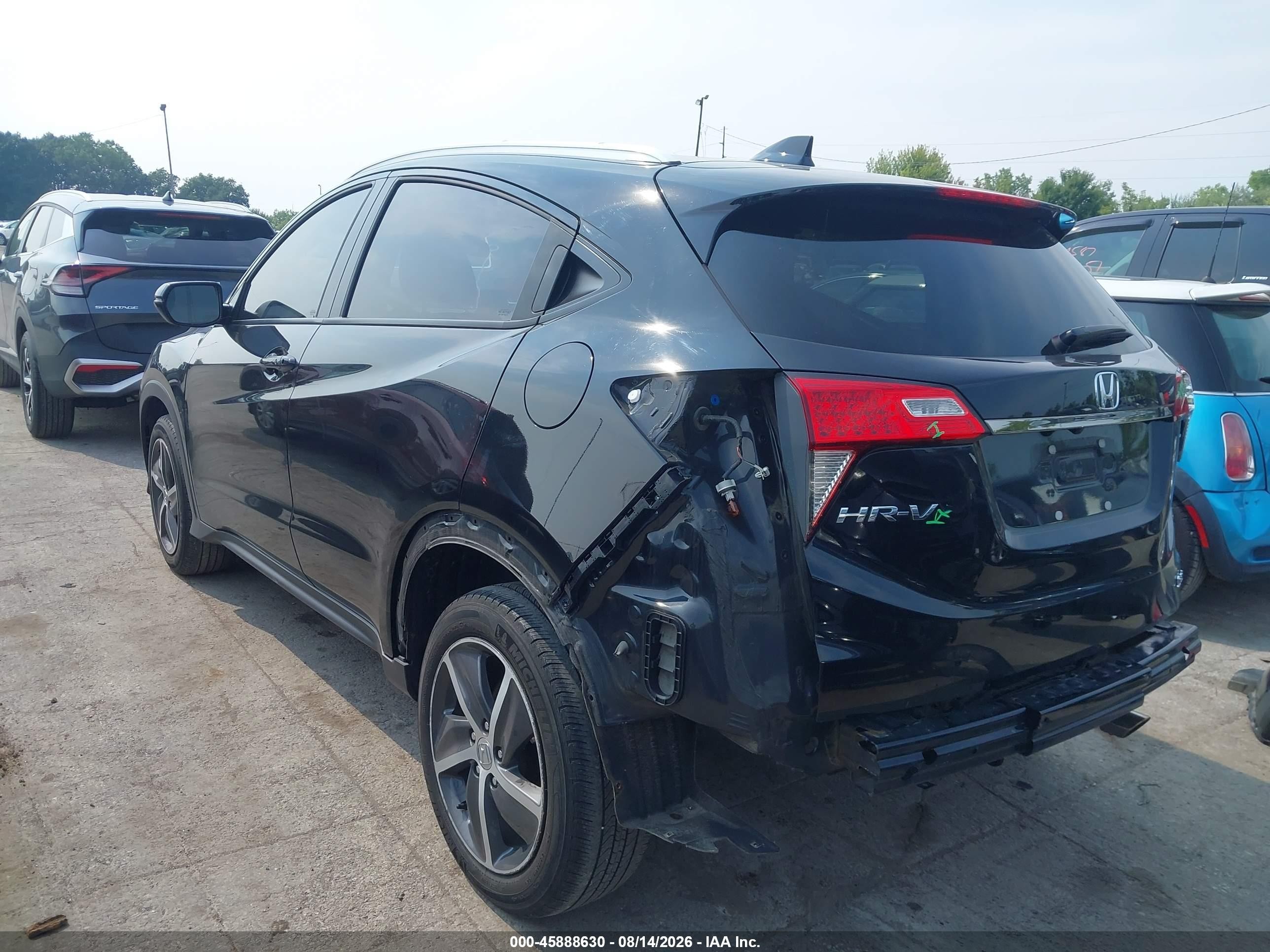 2022 Honda Hr-v Awd Ex Black vin: 3CZRU6H55NM766688