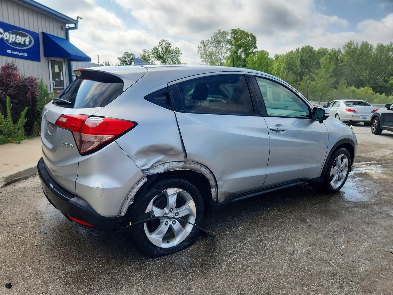 2016 Honda Hr-v Ex Silver vin: 3CZRU6H56GM711380
