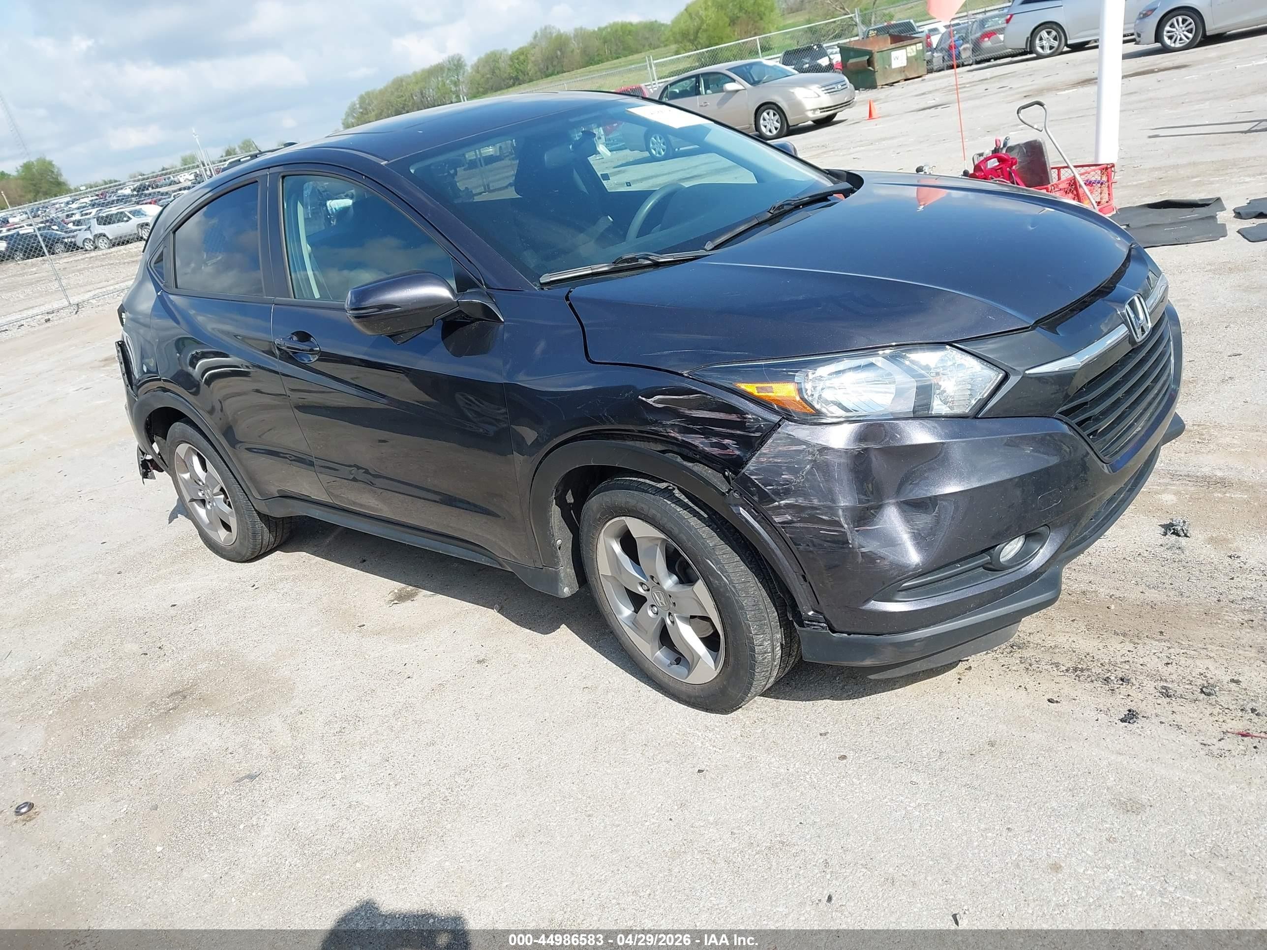 2017 Honda Hr-v Ex Gray vin: 3CZRU6H56HM725331