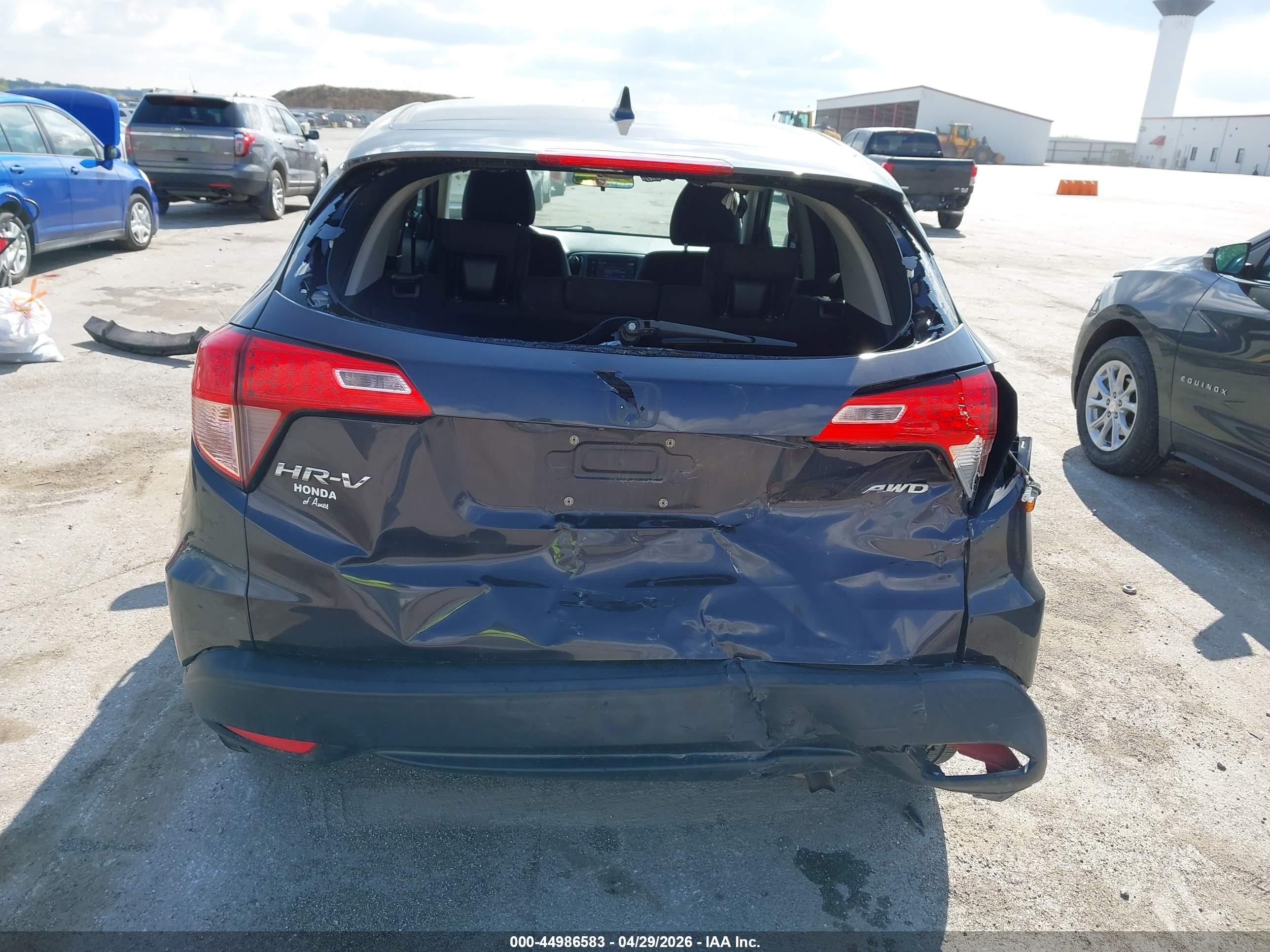 2017 Honda Hr-v Ex Gray vin: 3CZRU6H56HM725331