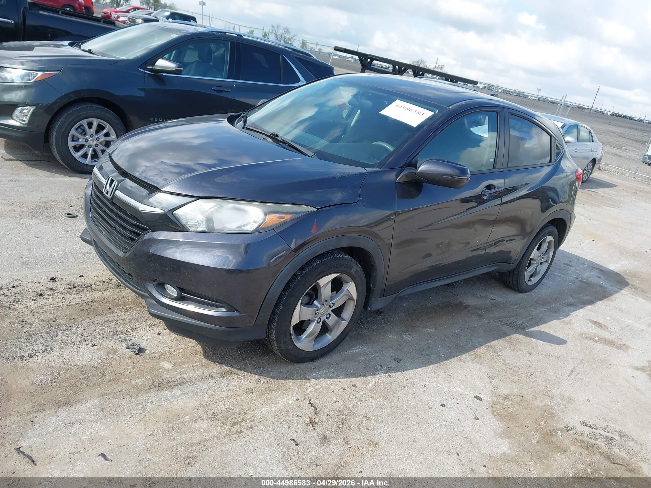2017 Honda Hr-v Ex Gray vin: 3CZRU6H56HM725331