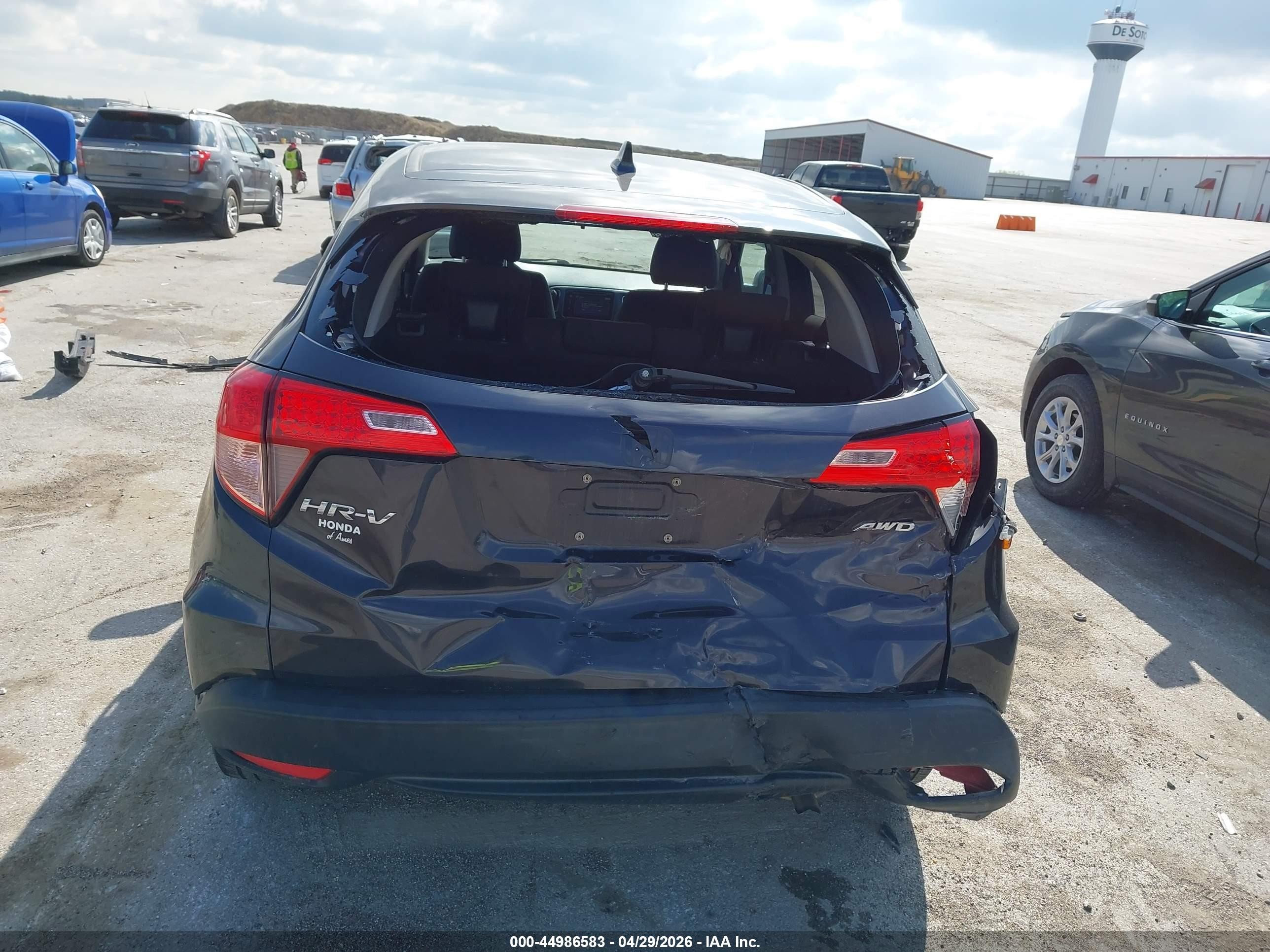 2017 Honda Hr-v Ex Gray vin: 3CZRU6H56HM725331