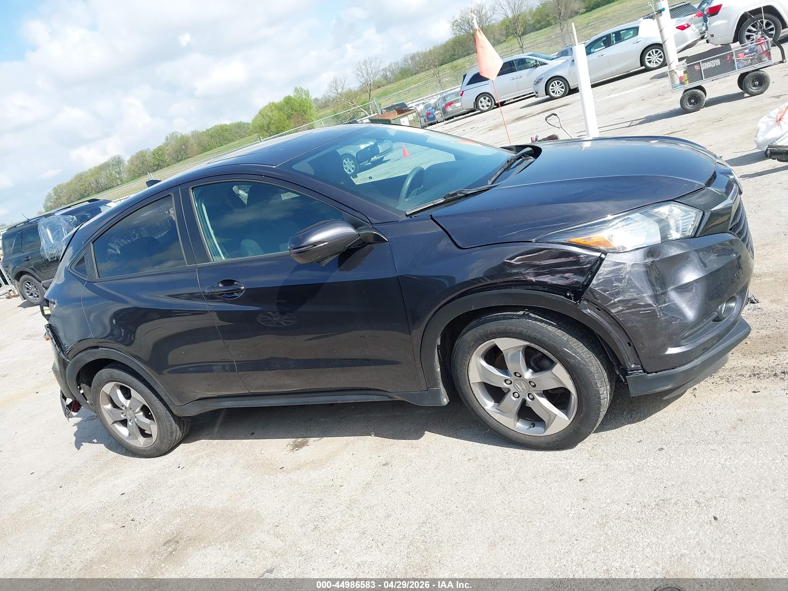 2017 Honda Hr-v Ex Gray vin: 3CZRU6H56HM725331