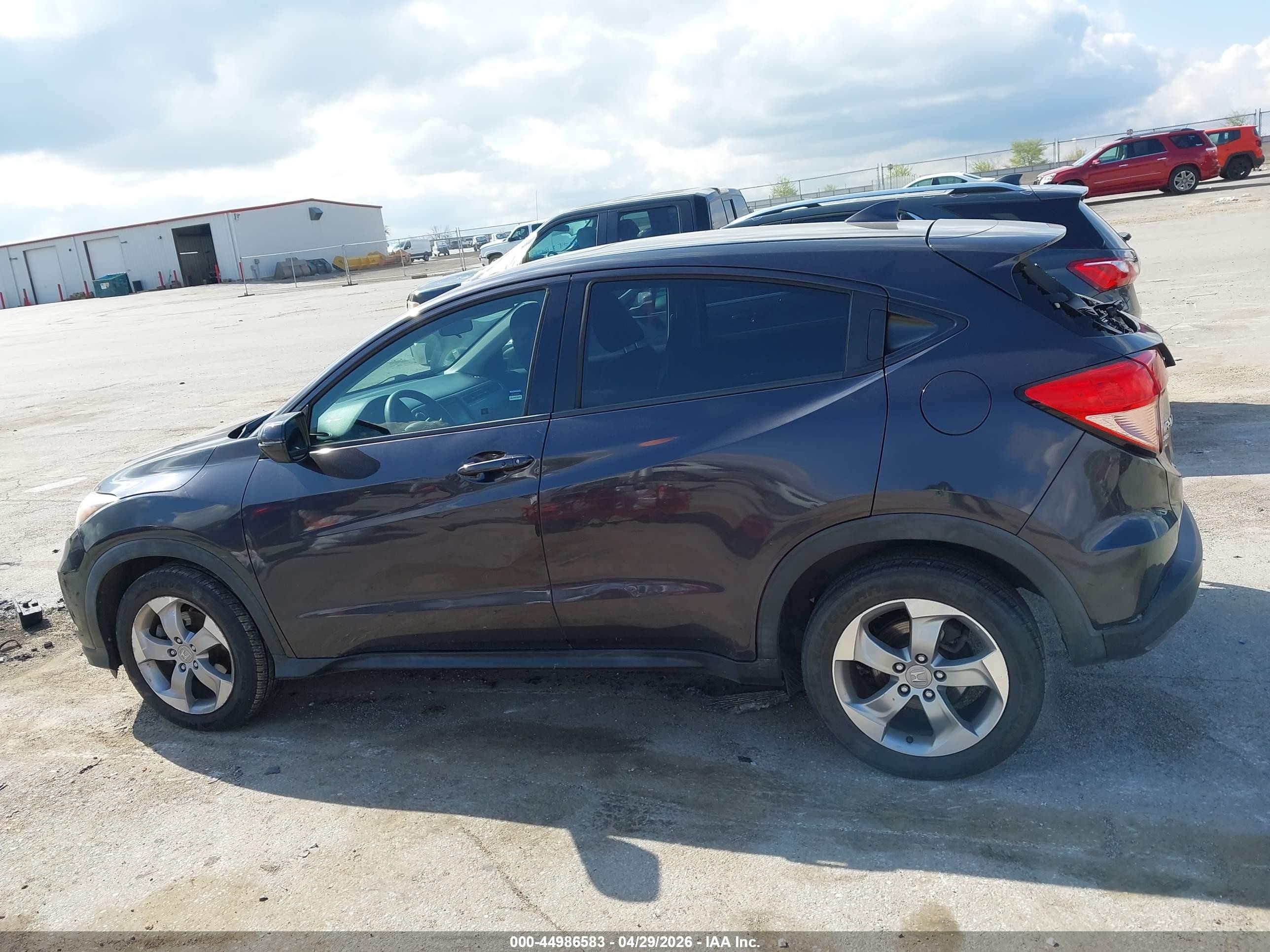 2017 Honda Hr-v Ex Gray vin: 3CZRU6H56HM725331