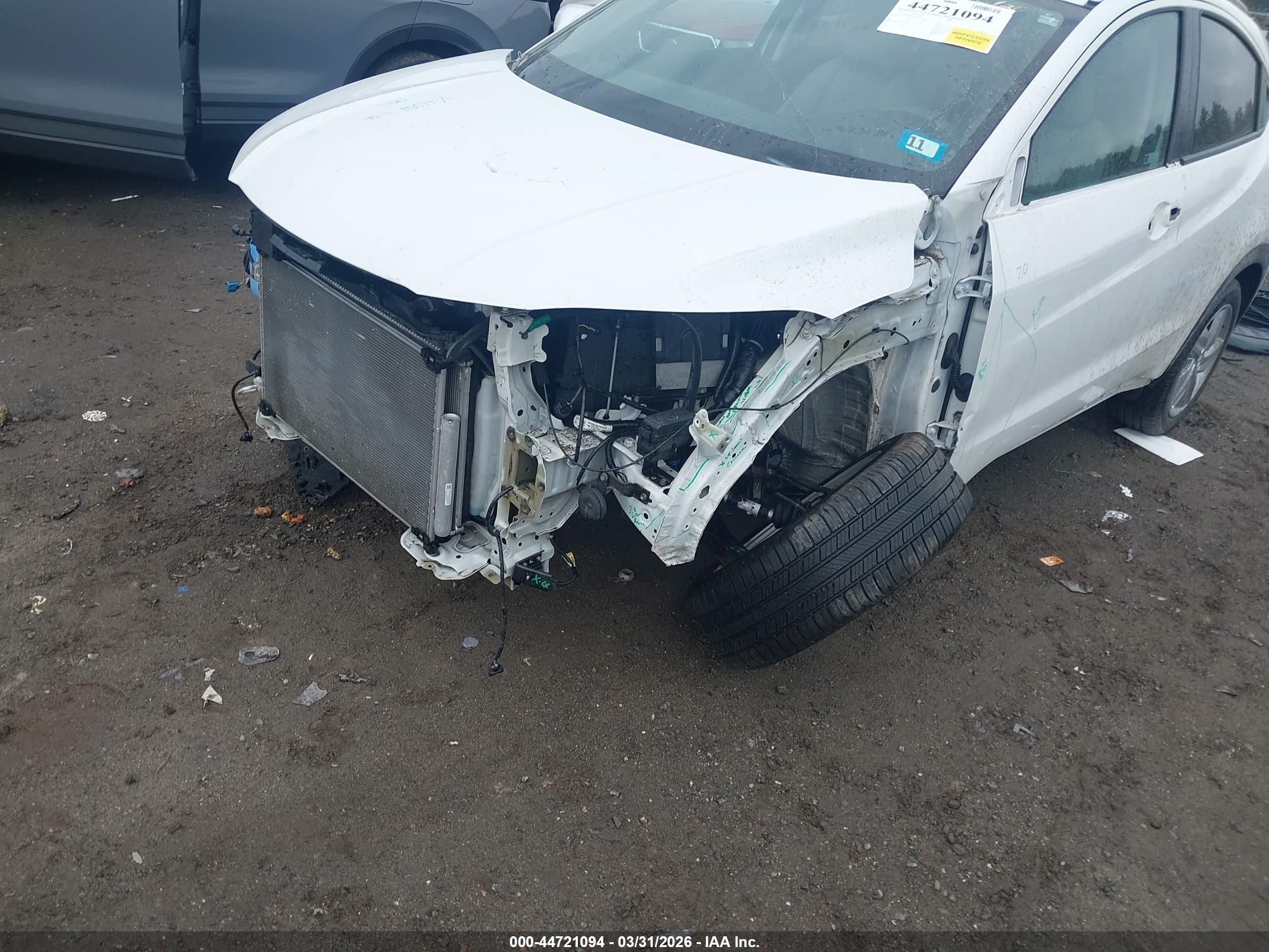 2019 Honda Hr-v Ex White vin: 3CZRU6H56KM729922