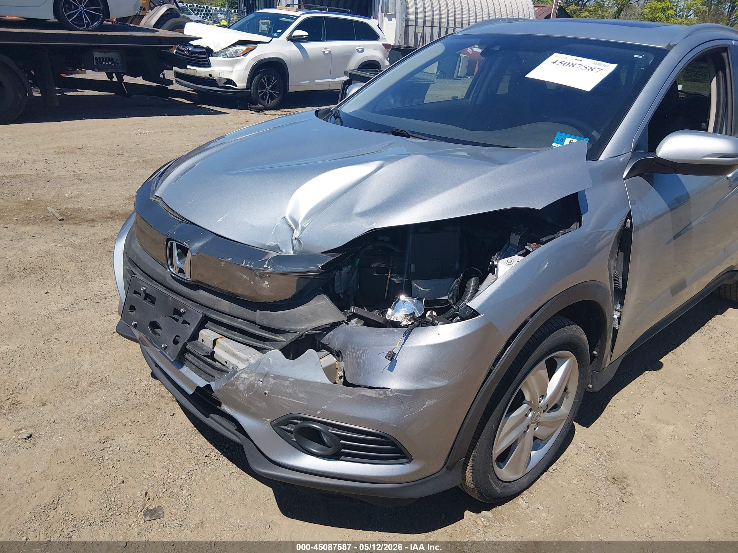 2020 Honda Hr-v Awd Ex Silver vin: 3CZRU6H56LM719411