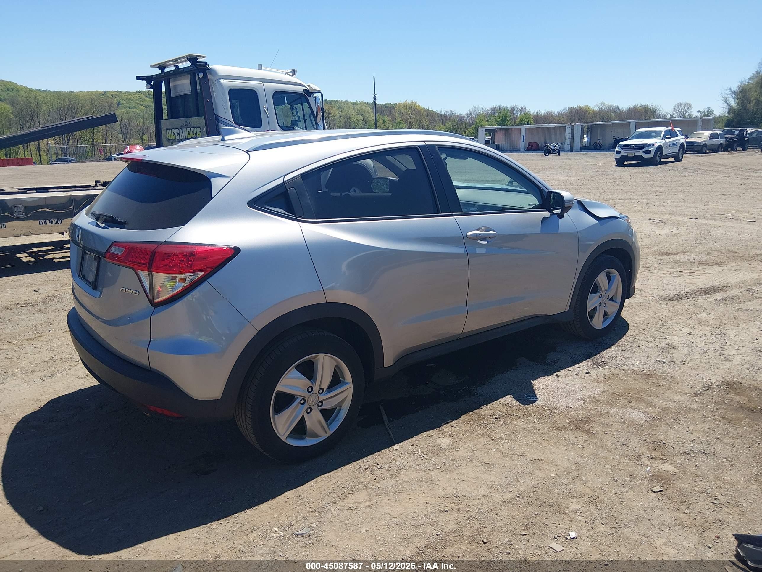 2020 Honda Hr-v Awd Ex Silver vin: 3CZRU6H56LM719411