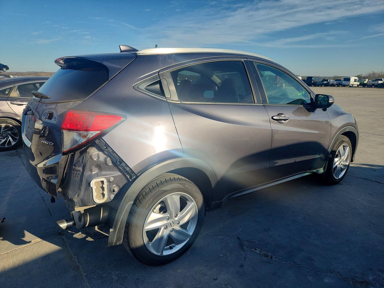 2019 Honda Hr-v Ex Gray vin: 3CZRU6H57KM714023